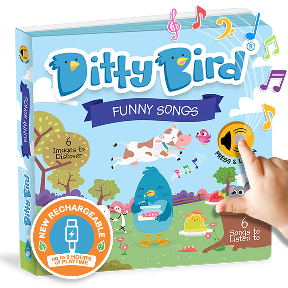 DITTY BIRD-FUNNY SONGS-RECHARGEABLE MUSICAL BOOK