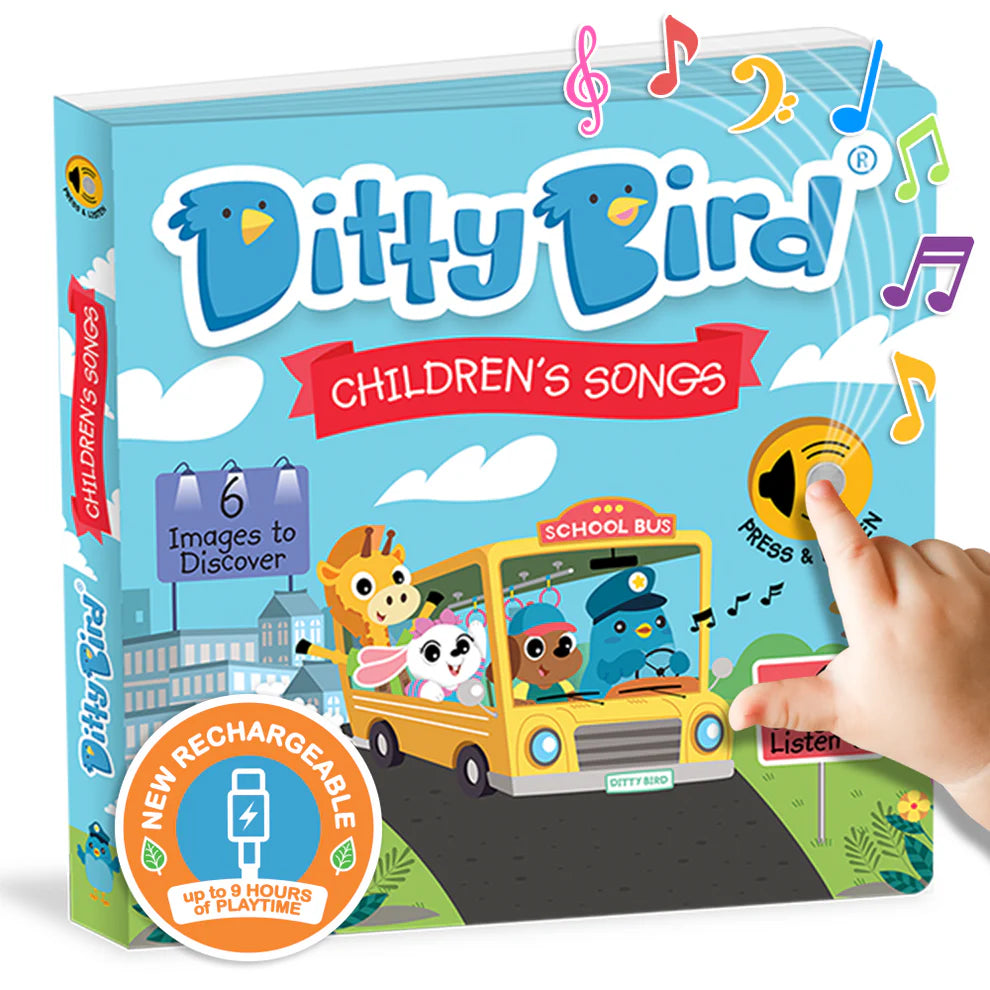 DITTY BIRD-CHILDREN'S SONGS-RECHARGEABLE MUSICAL BOOK