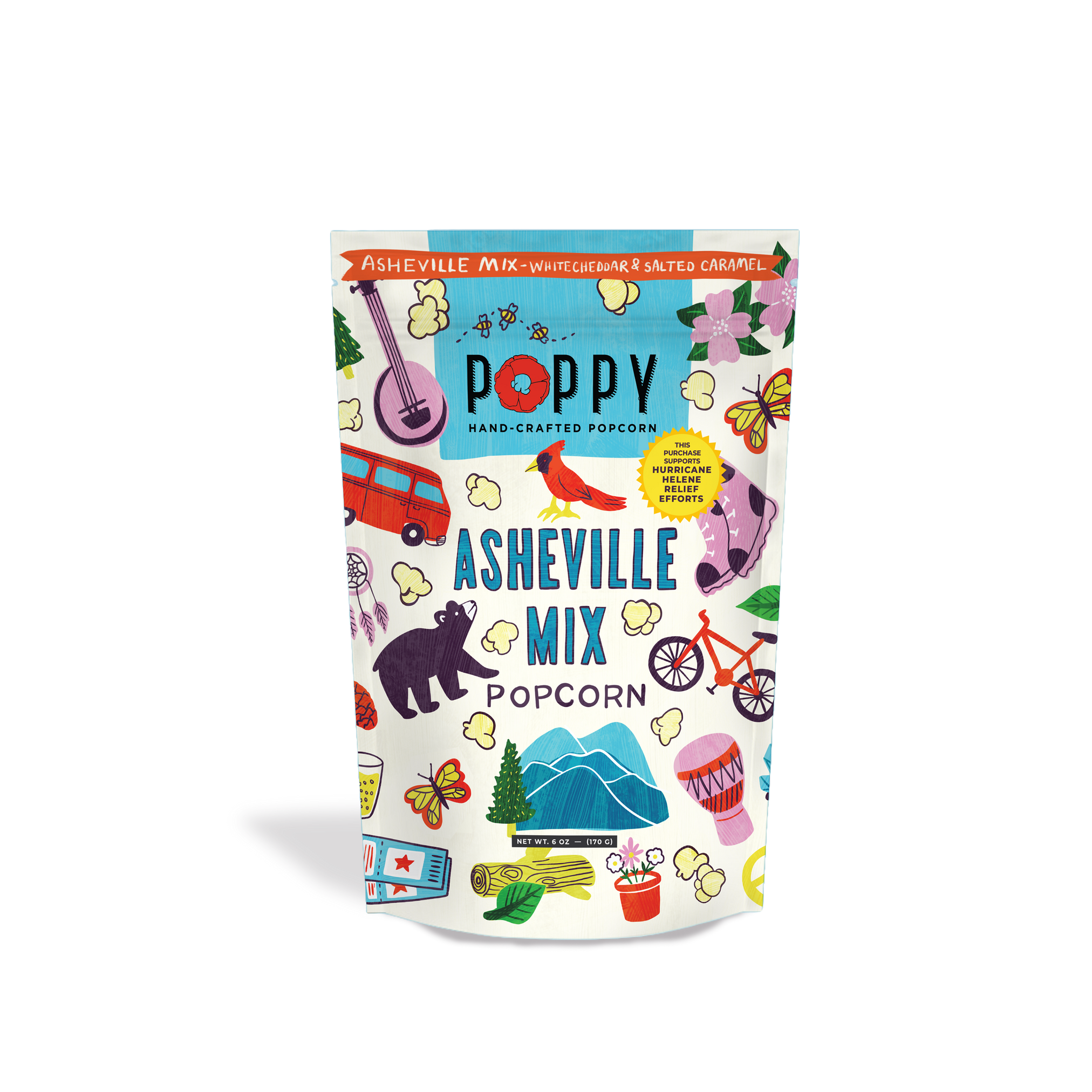 Asheville Artist Mix Popcorn  - Market Bag