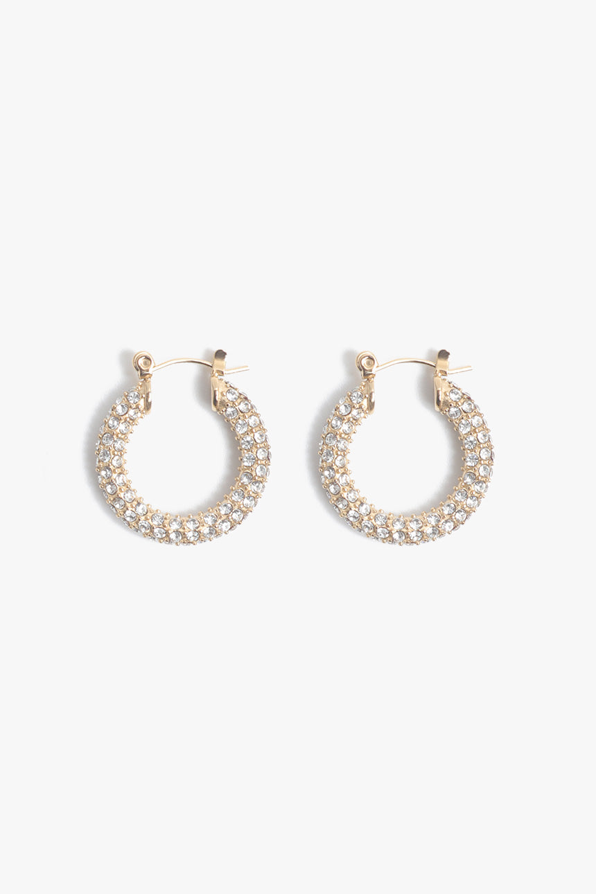 Audrey Hoops - Pave - Gold