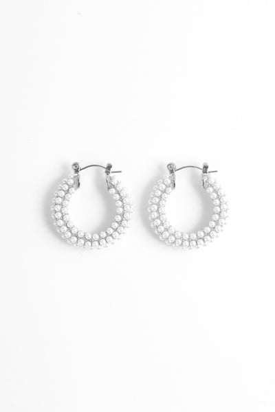 Audrey Hoops - Pearl - Silver
