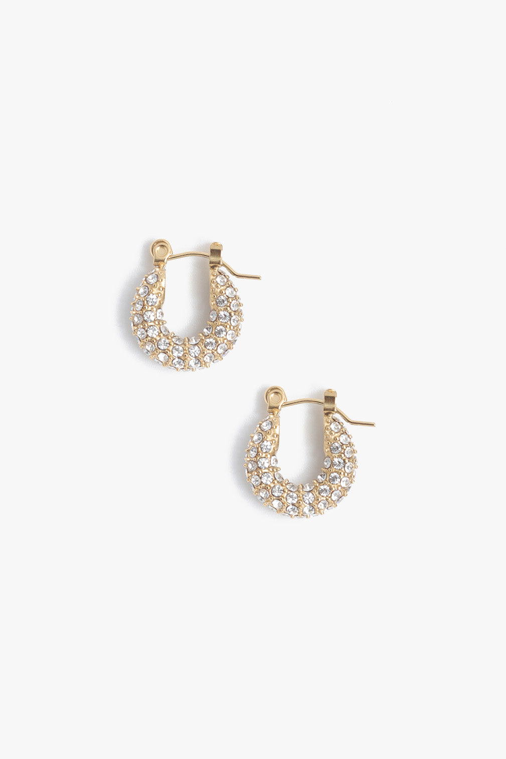 Audrey Huggies - Pave - Gold
