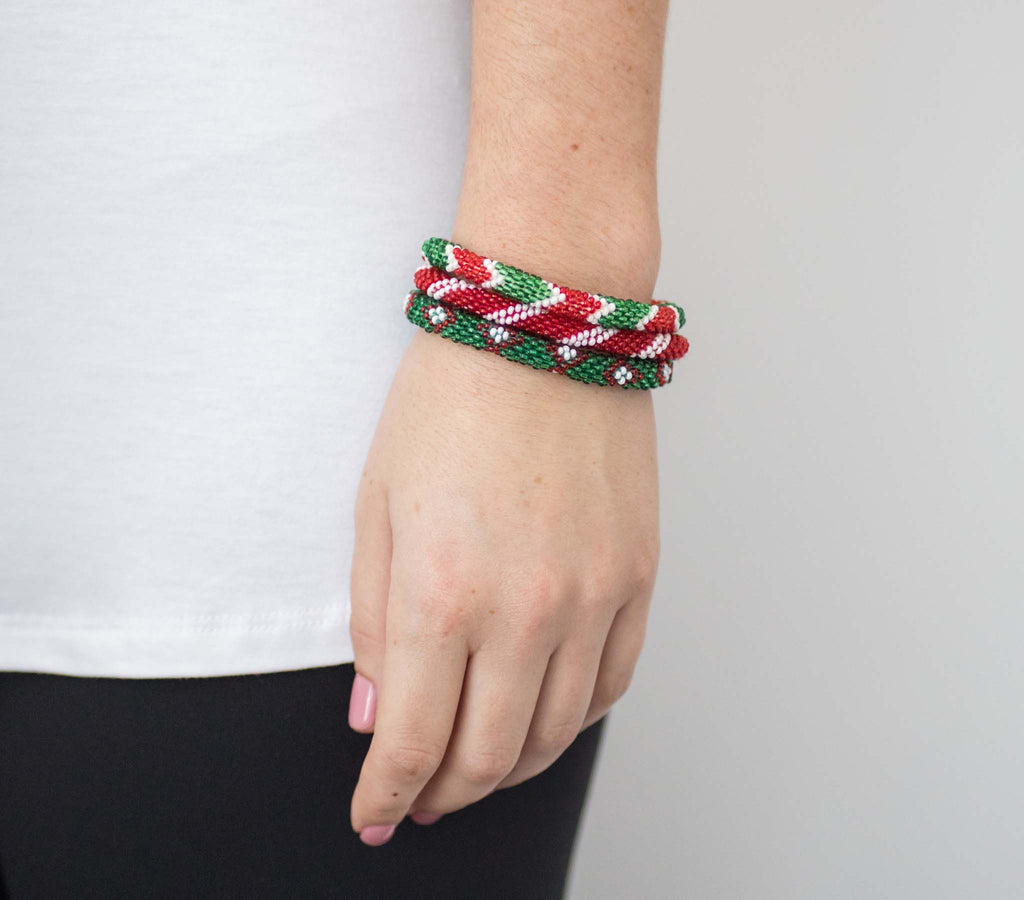 Roll-On Christmas Bracelet - Mistletoe