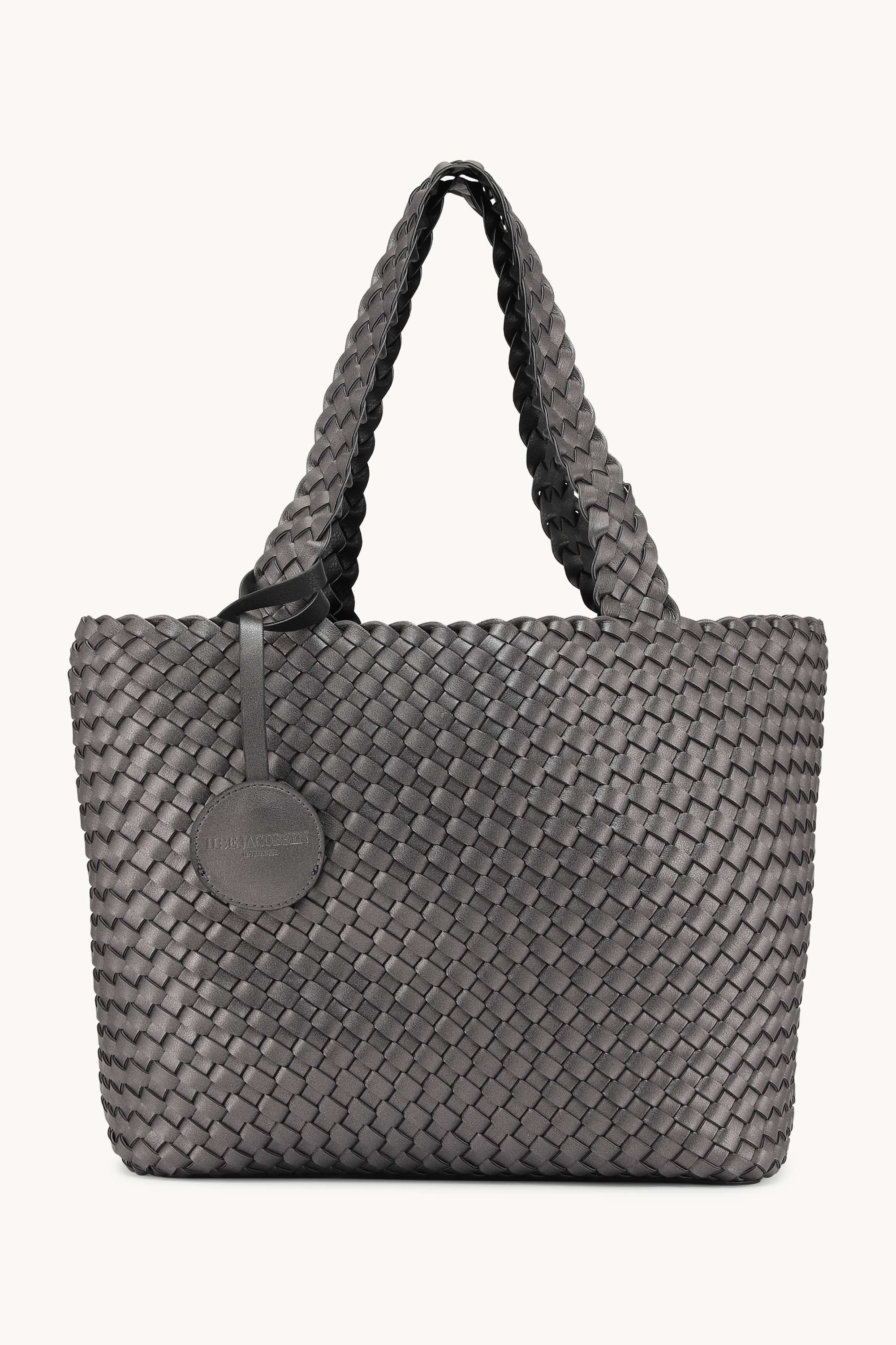 Tote Bag, Black w/Gun Metal