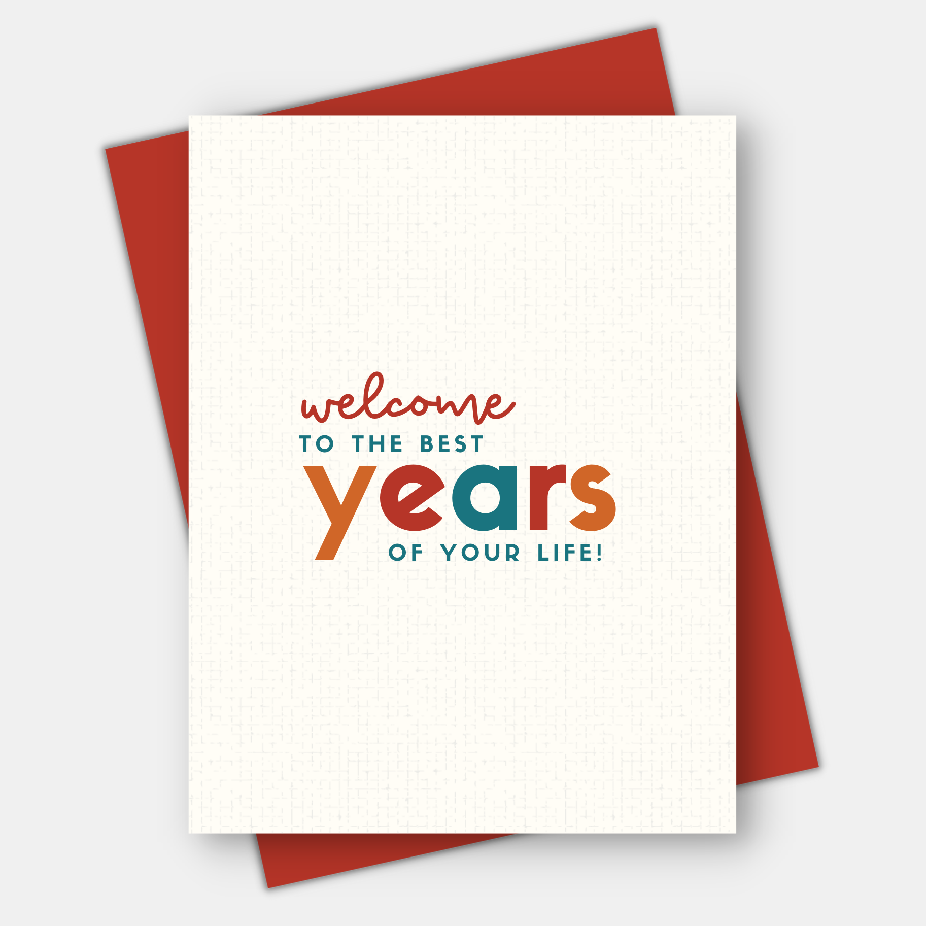 Welcome to the Best Years of Your Life, Birthday Card