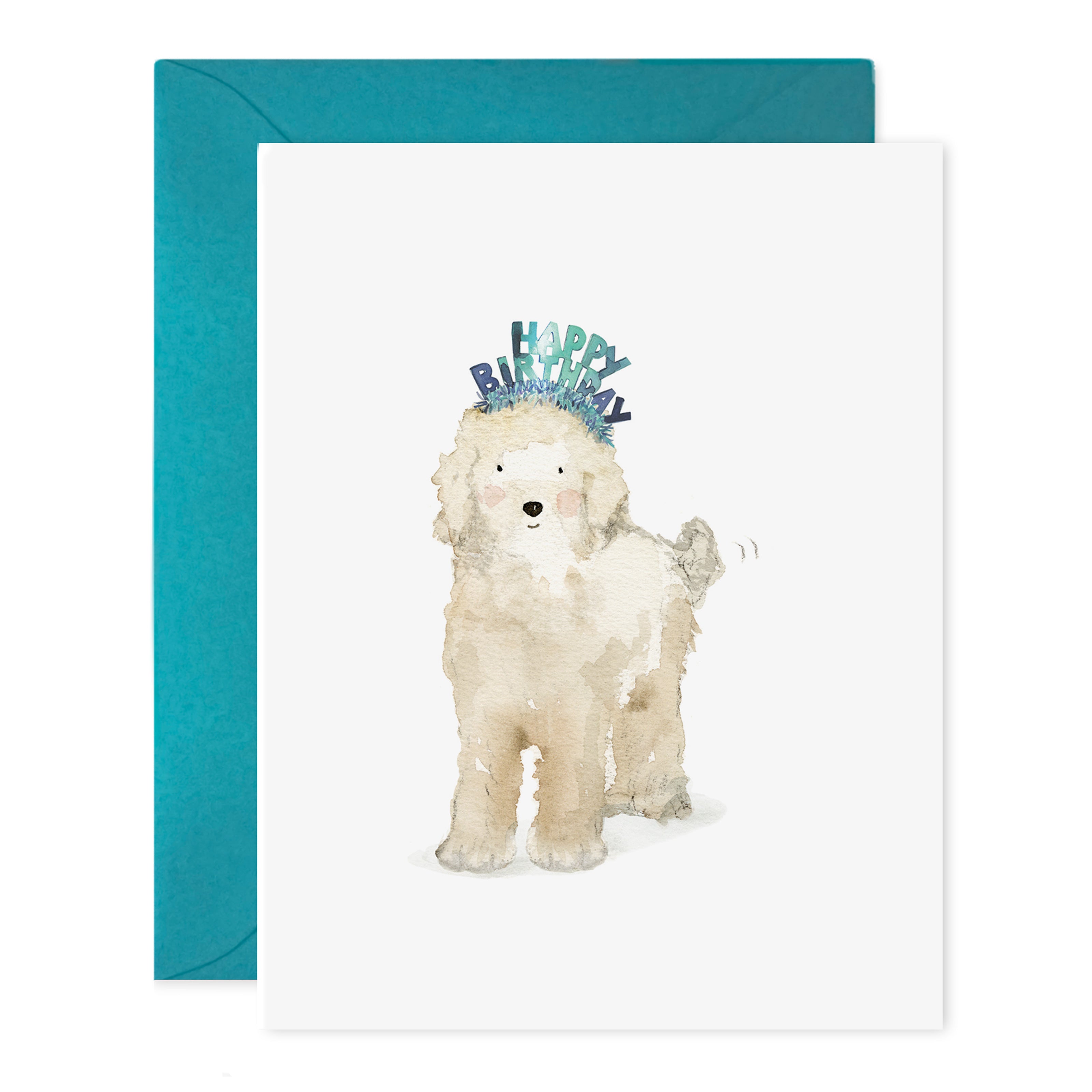 Lucy Dog Labradoodle Birthday Card