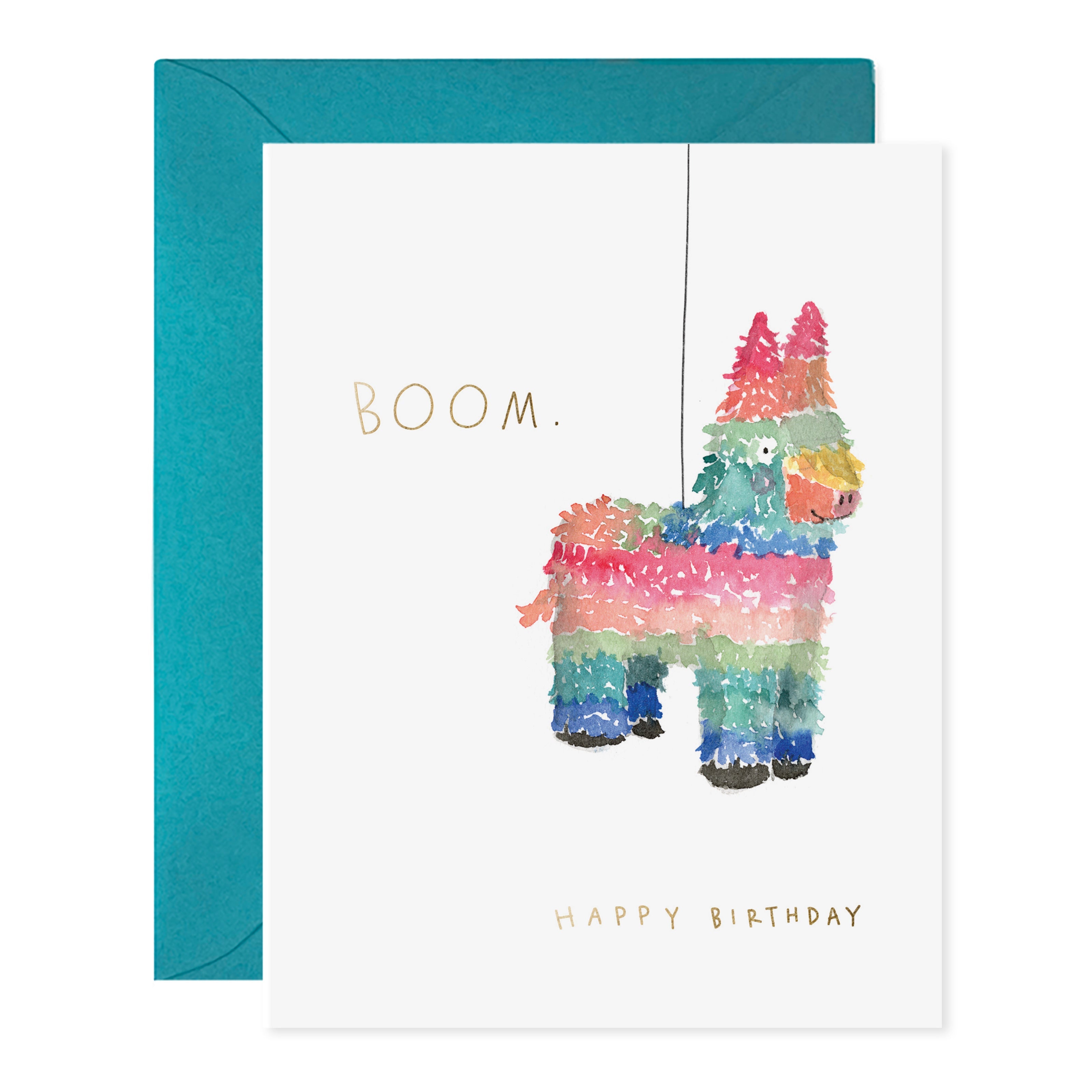 PINATA BIRTHDAY GREETING CARD-BOOM