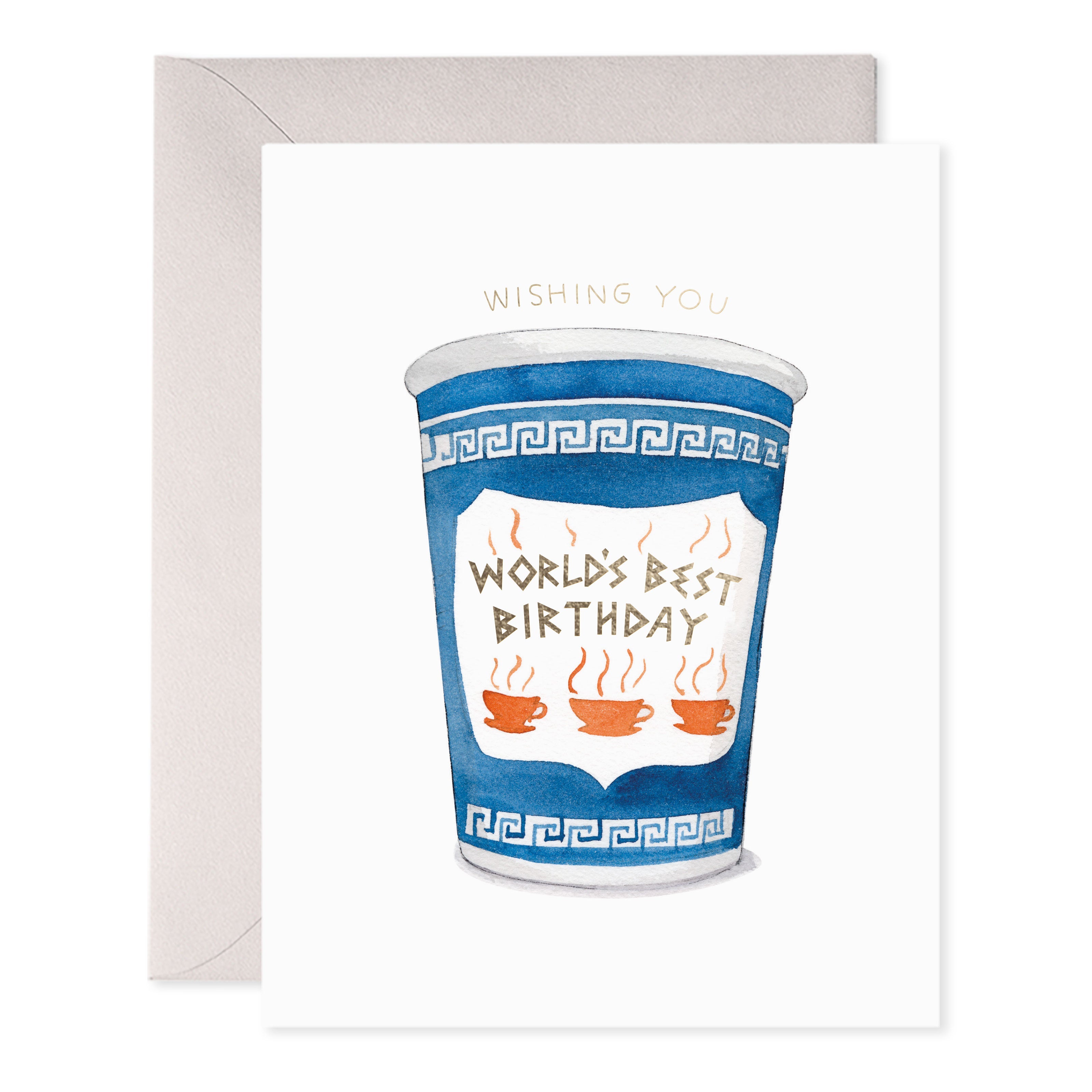 WORLD'S BEST COFFEE BIRTHDAY CARD