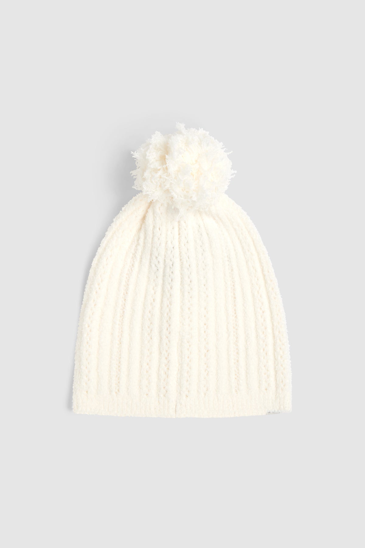COZY CHIC POINTELLE BEANIE-PEARL
