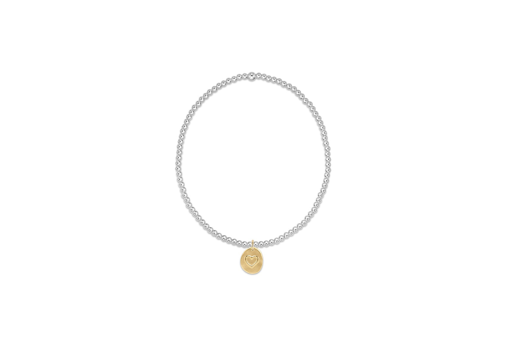 Classic Mixed Metal 2mm Bracelet - Inspired Small Gold Disc