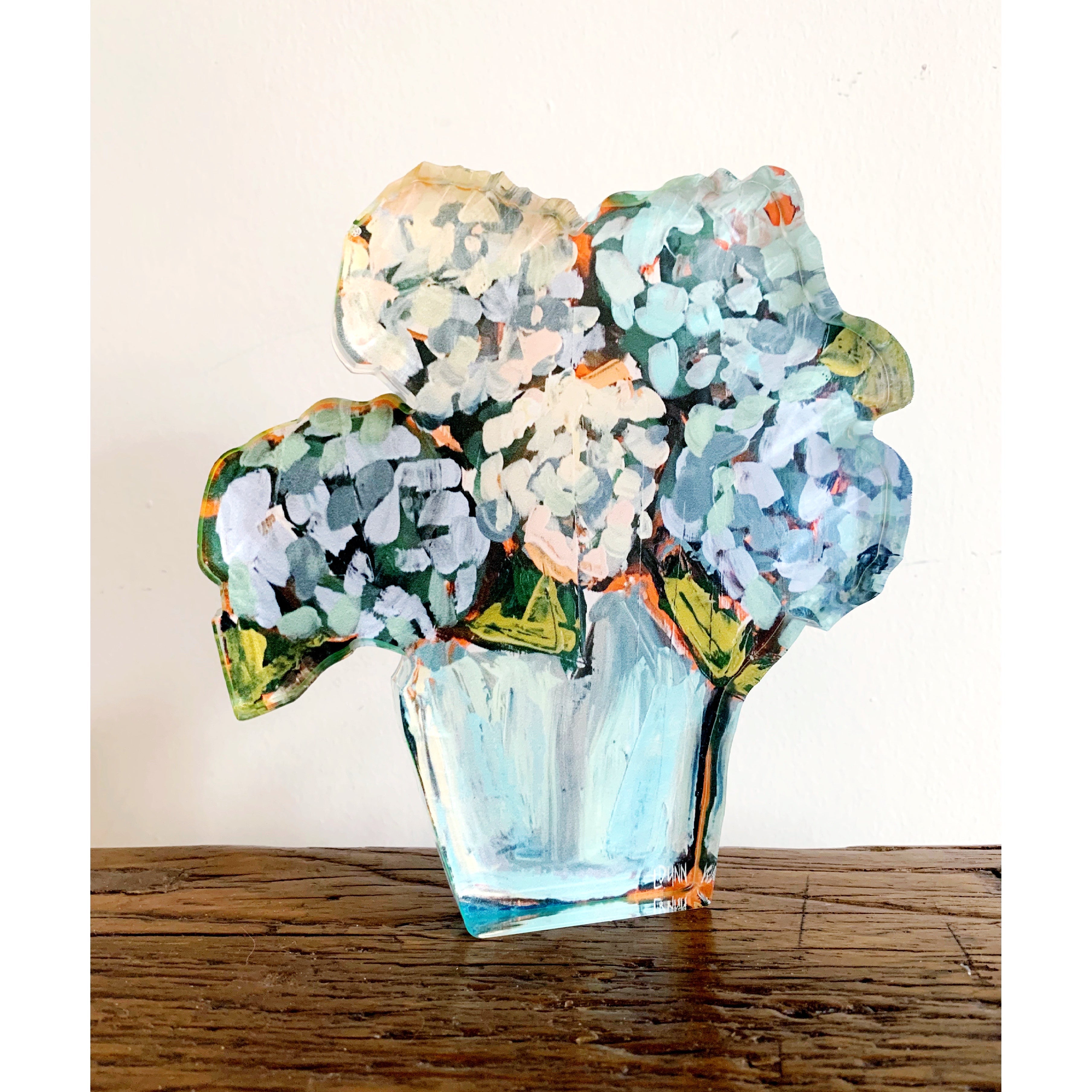 Blue Hydrangea Acrylic Bloom Bitty Block