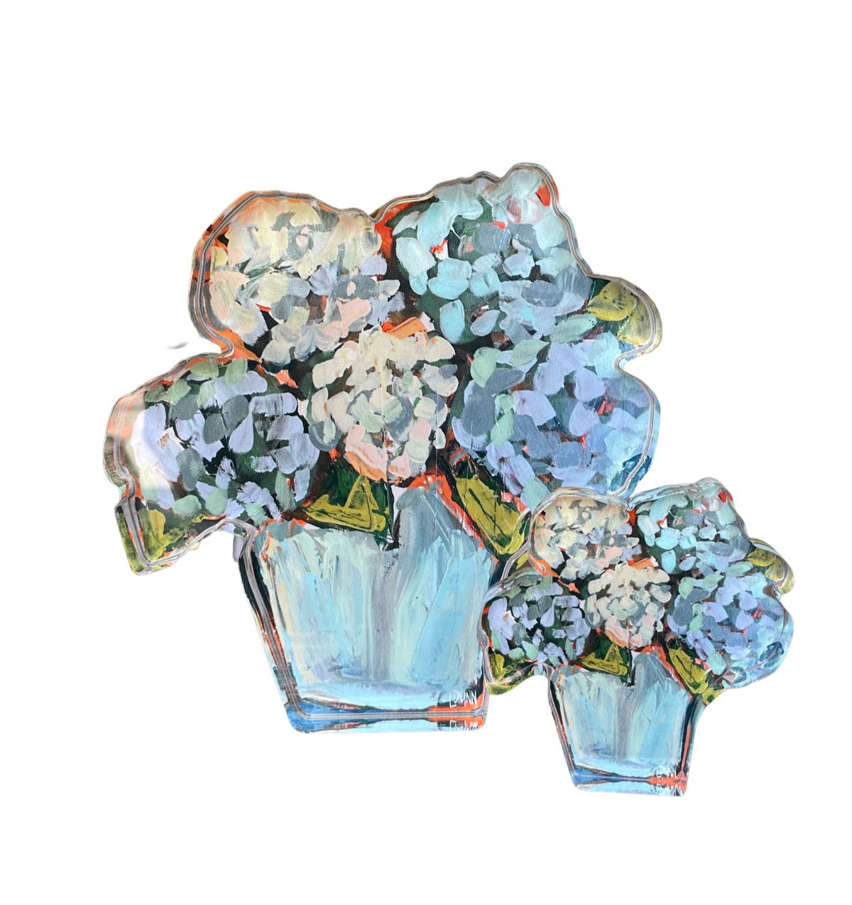 Blue Hydrangea Acrylic Bloom Bitty Block
