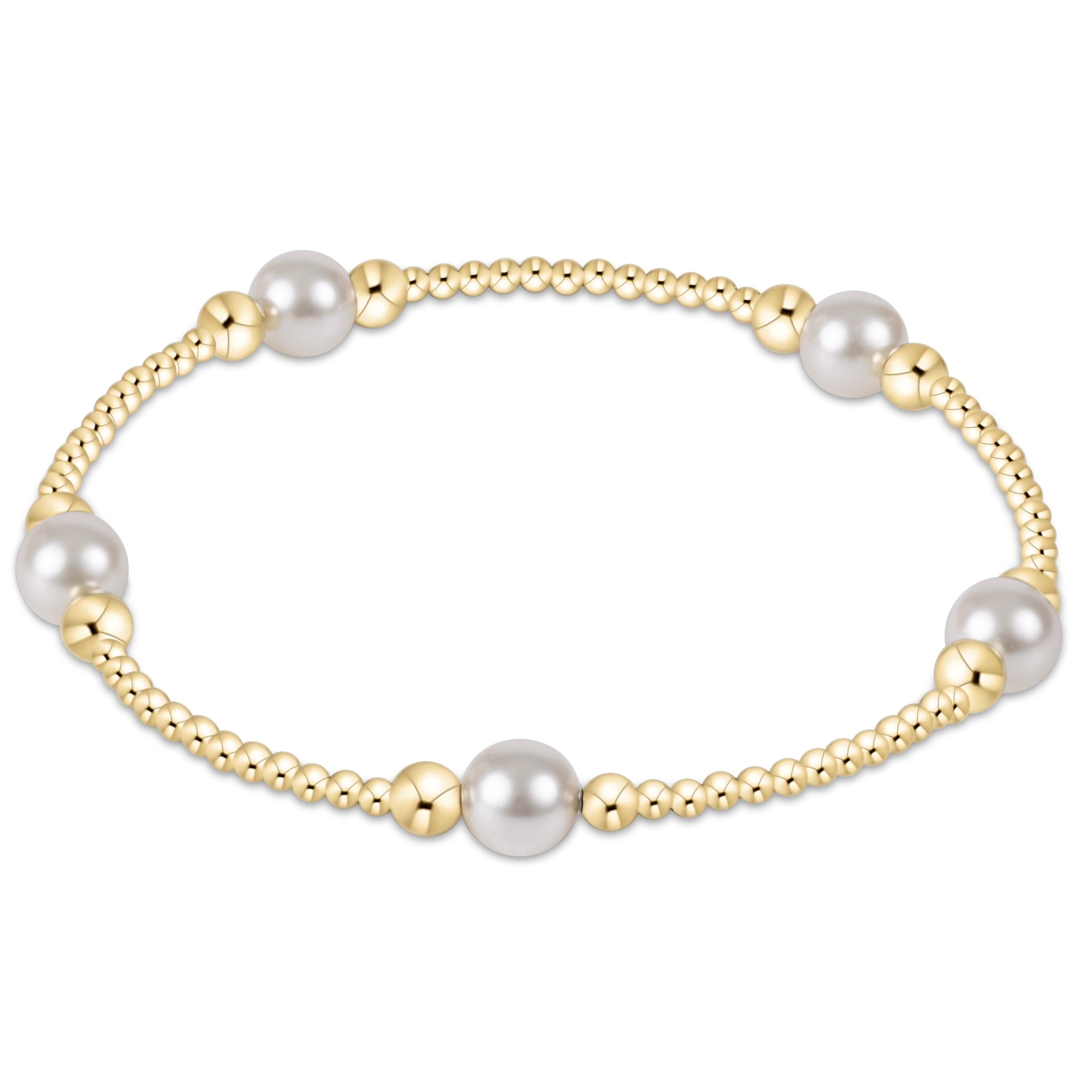 Purpose Gold 6mm Pearl Bracelet