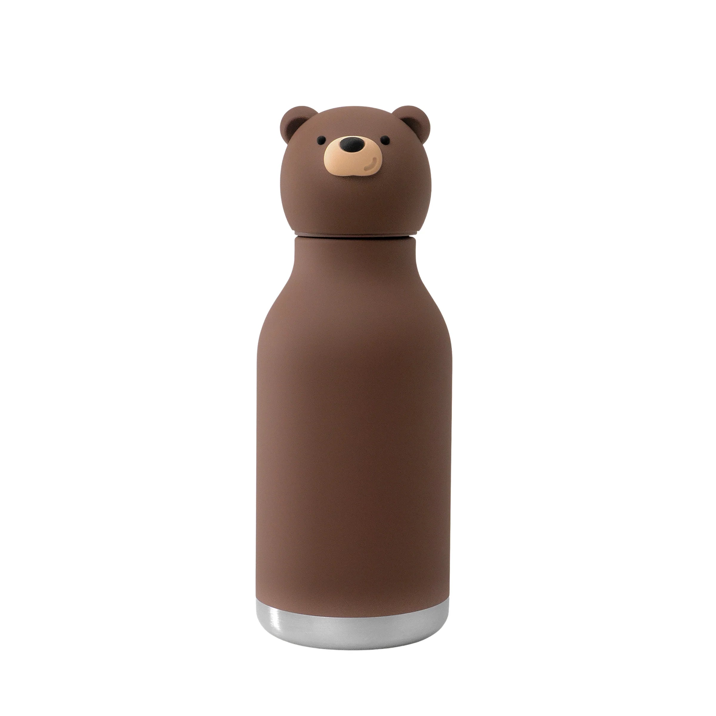 Ceramic-Lined Water Bottle - Brown Bear