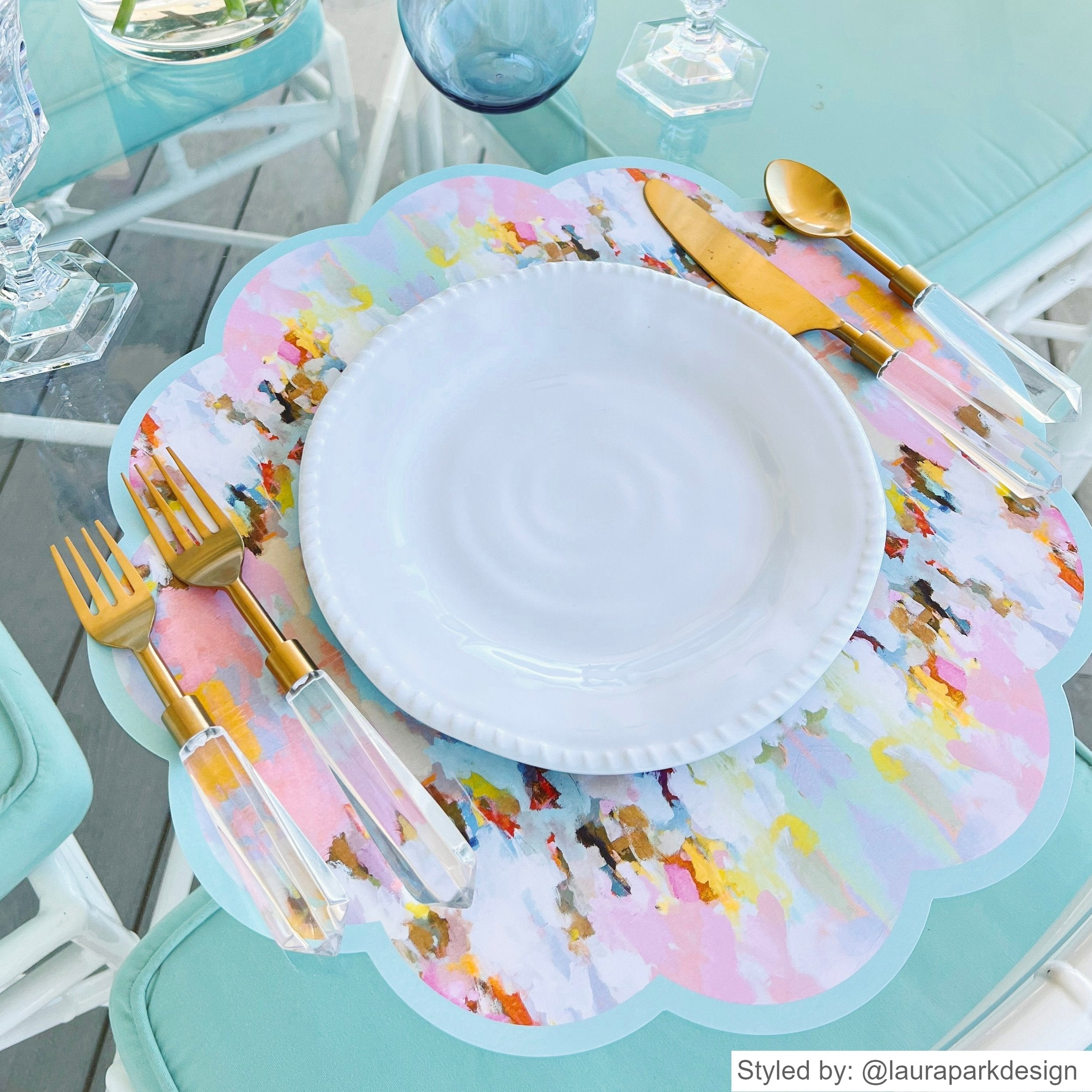 Brooks Avenue X Laura Park Scalloped Paper Placemats (set of 24)