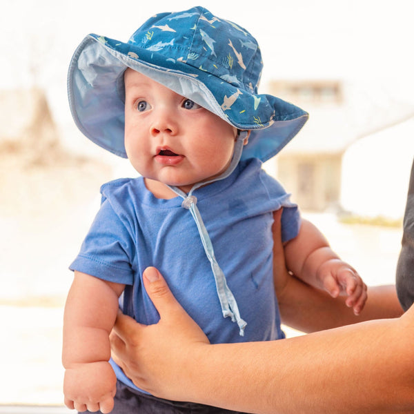 BABY SUN HAT-SHARKS