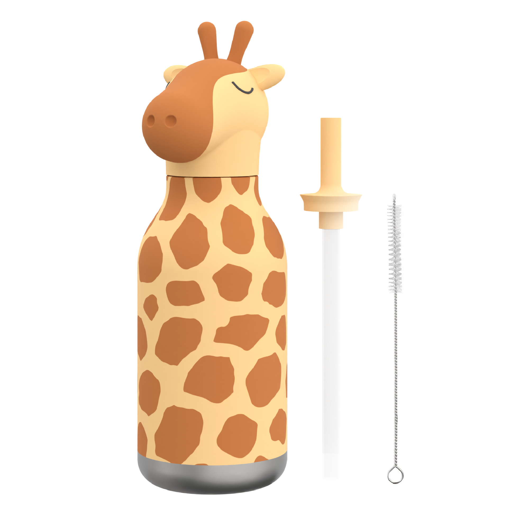 Ceramic-Lined Water Bottle - Giraffe