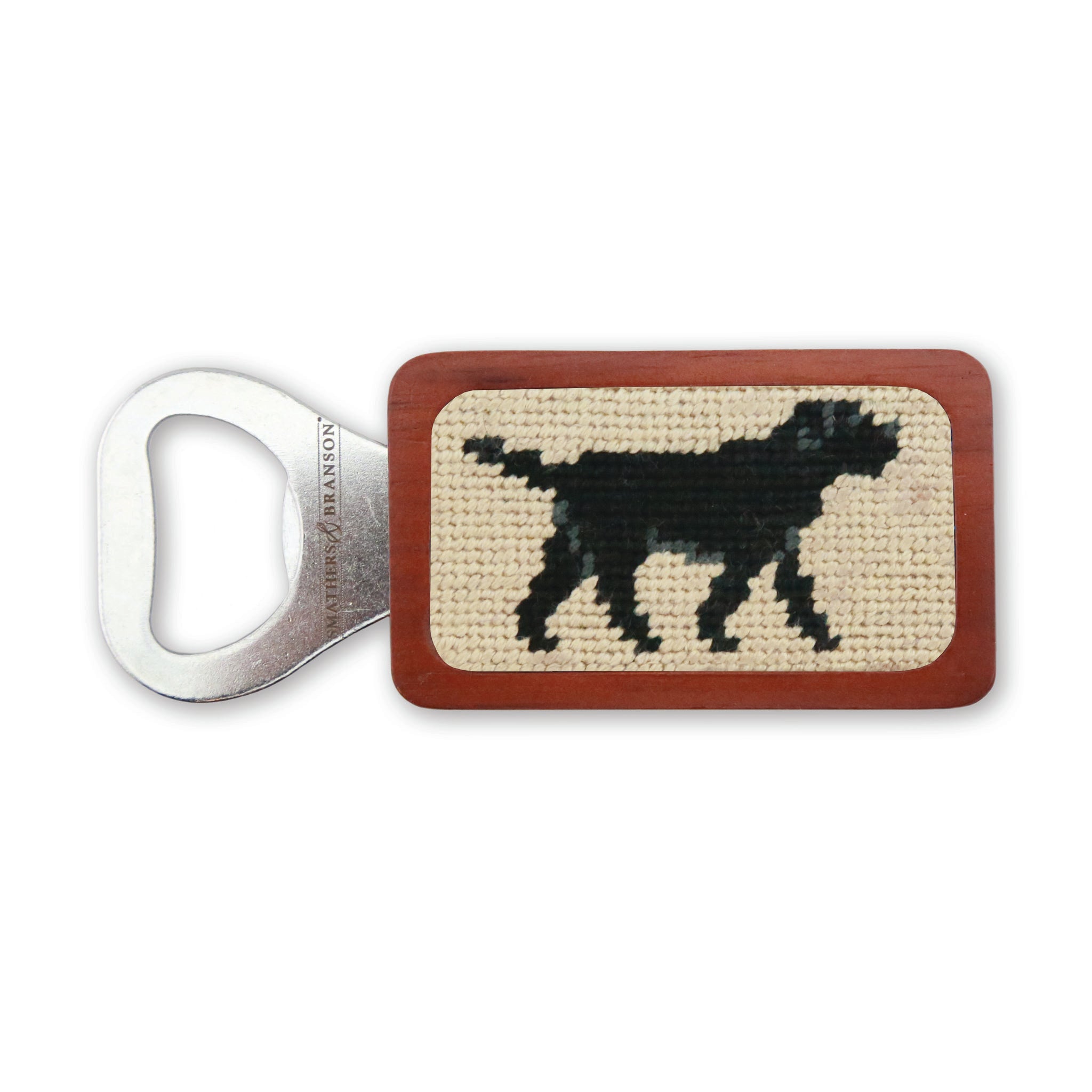 Black Lab Walking Bottle Opener (Light Khaki)