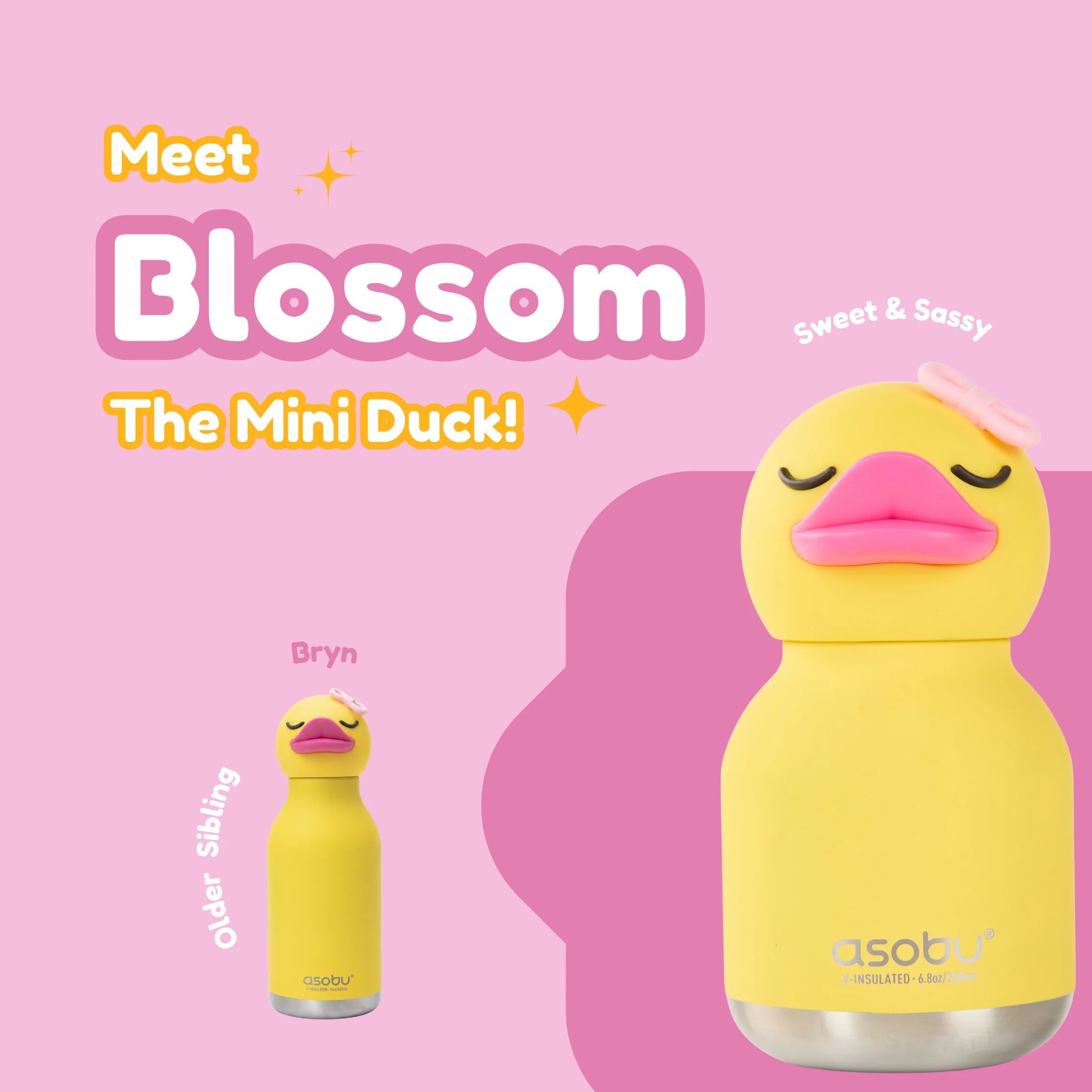 Bag Charm Water Bottle - Ducky