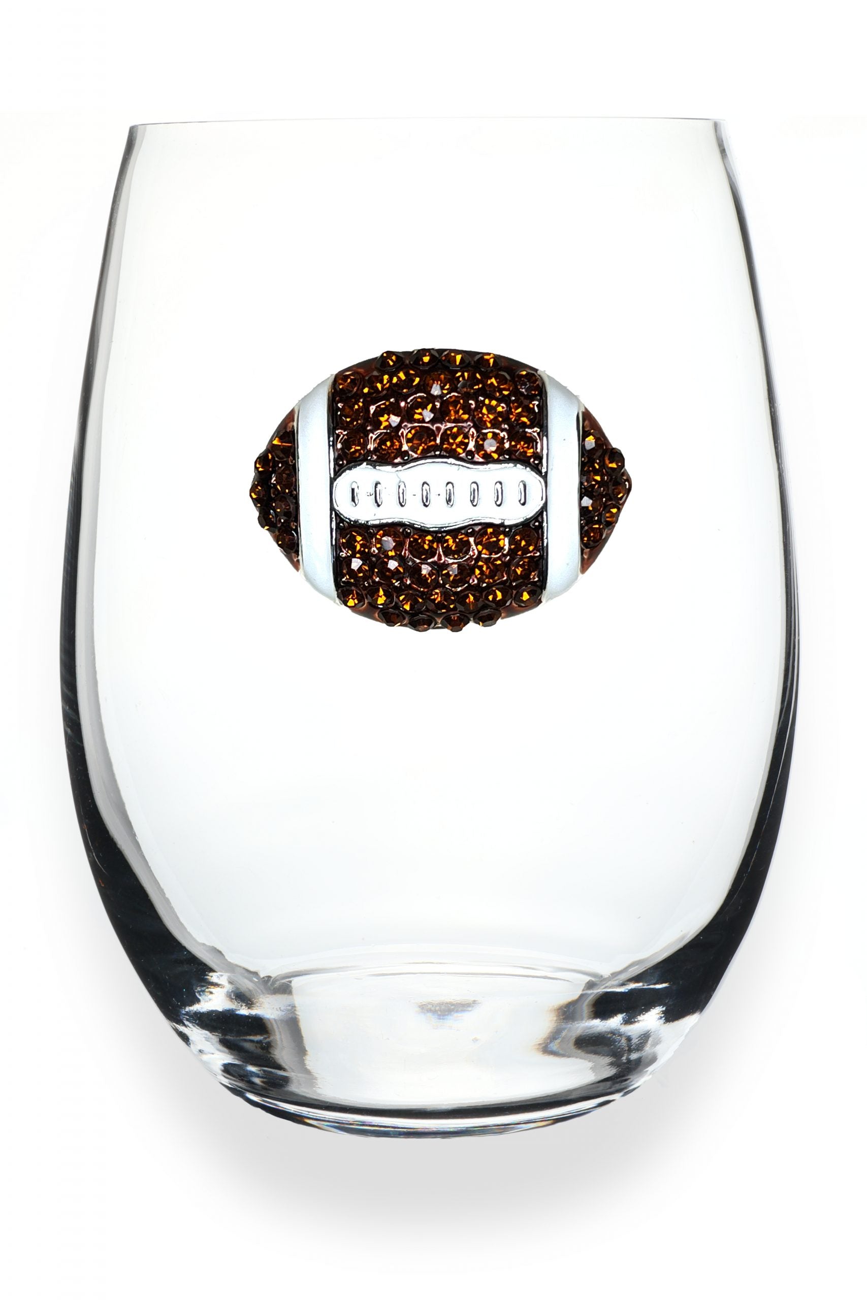 Football Stemless Wine Glass