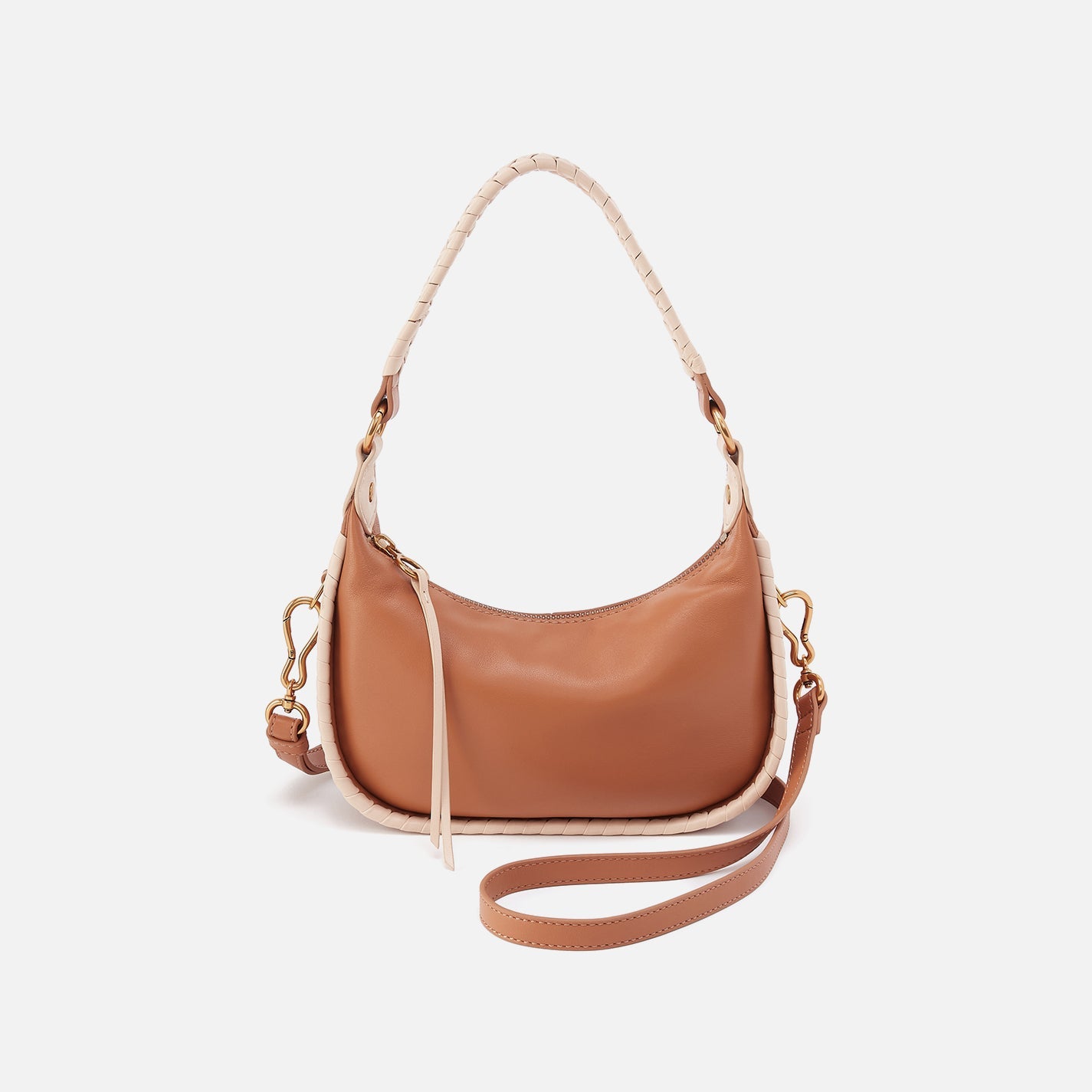 Mia Crescent Small Hobo- Warm Cashew