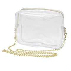 CAMERA CROSSBODY CLEAR BAG BLACK