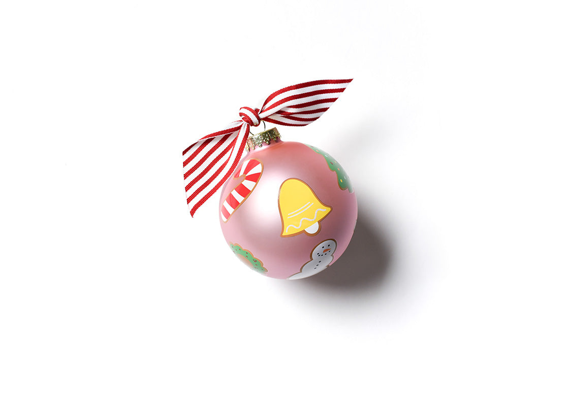 FROSTED CHRISTMAS COOKIES 100MM GLASS ORNAMENT