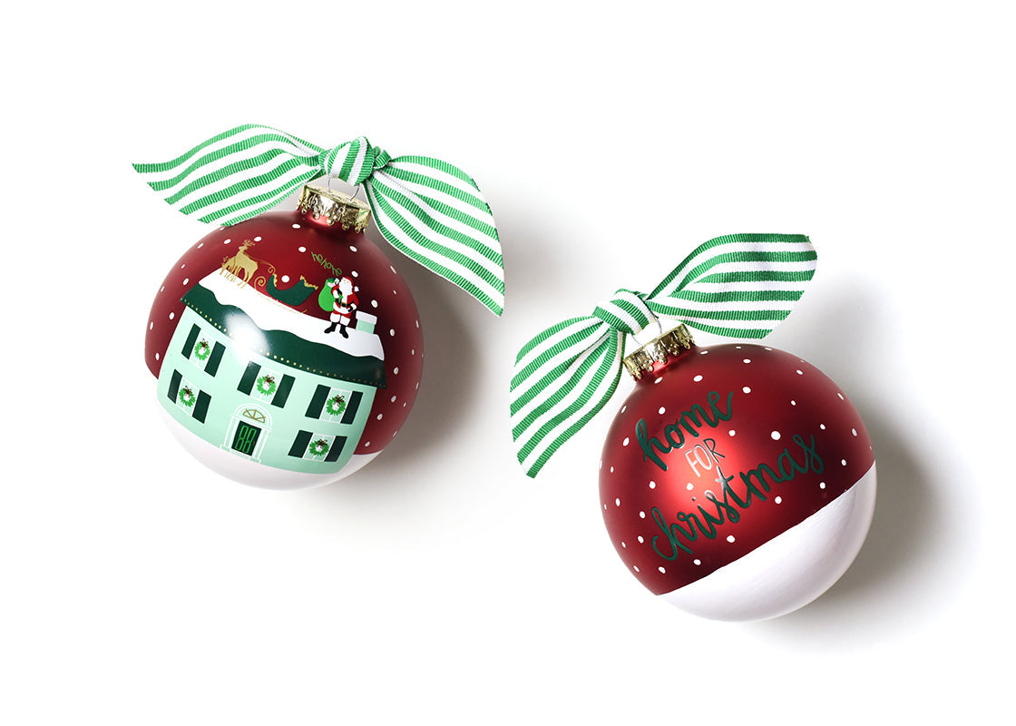 Home for Christmas 100mm Glass Ornament