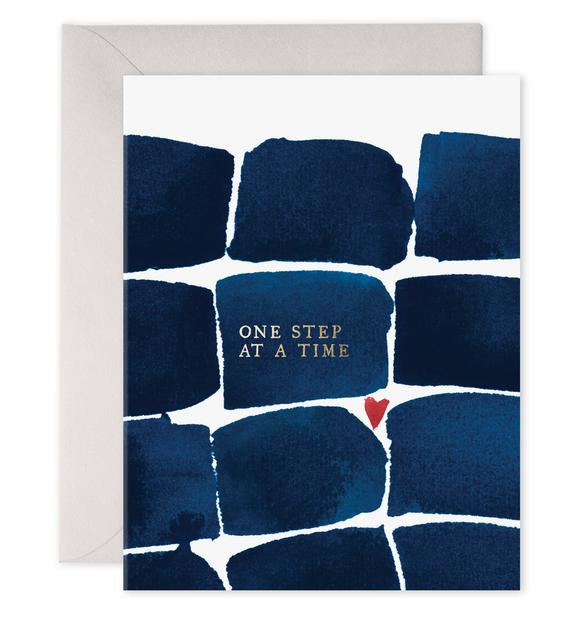 ONE STEP AT A TIME CONDOLENCE CARD