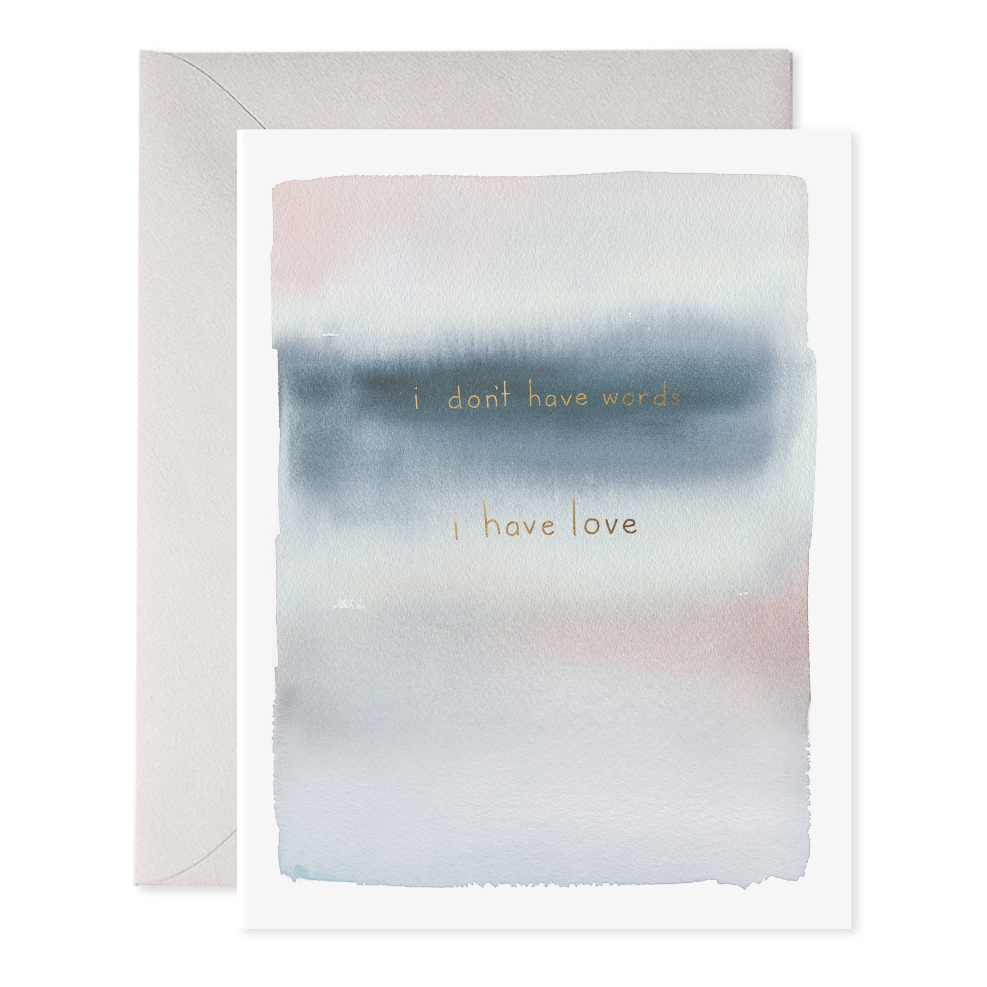 NO WORDS CONDOLENCES CARD