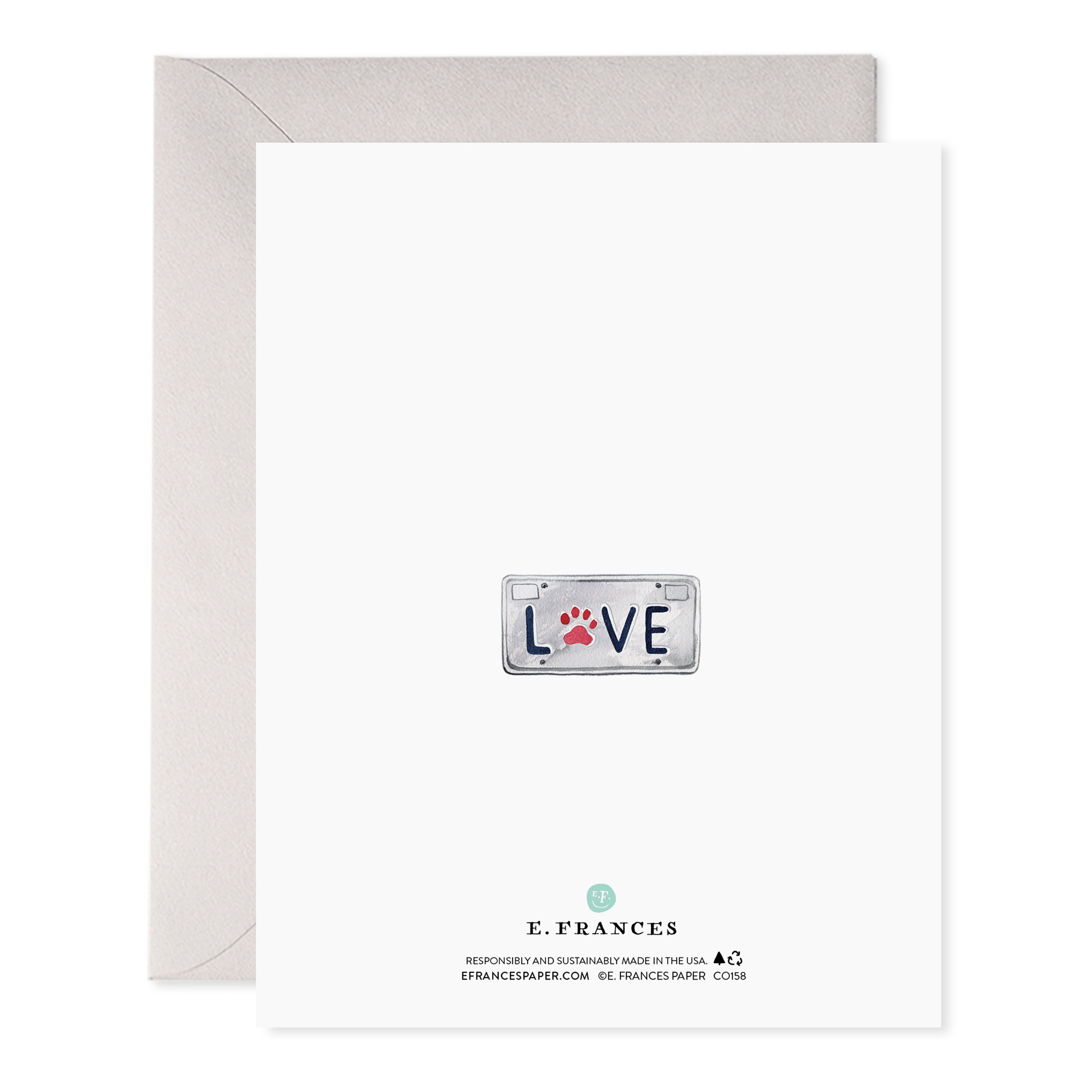 CO-PILOT DOG-PET CONDOLENCES SYMPATHY CARD