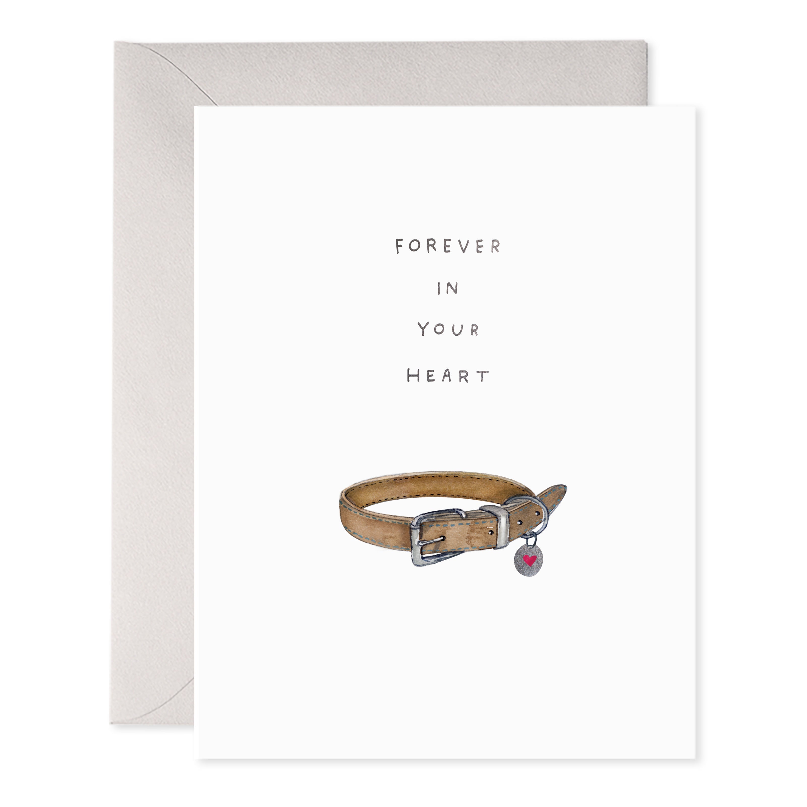 PET COLLAR- DOG SYMPATHY CARD