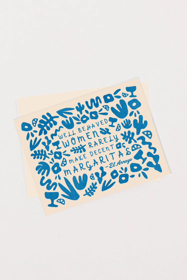 Margaritas Help Card