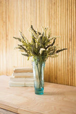 RECYCLED GLASS VASE CLEAR