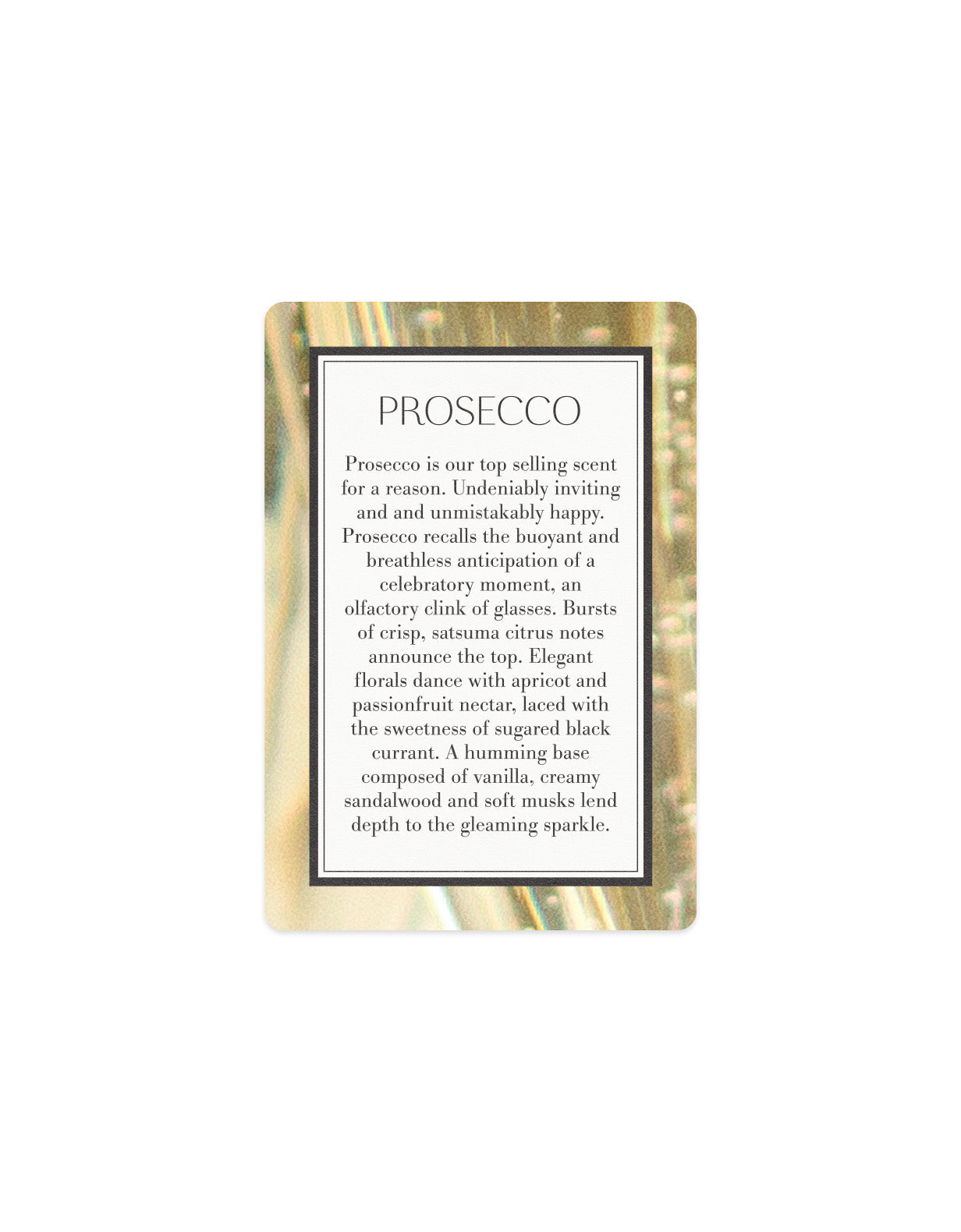 Prosecco Scented Card