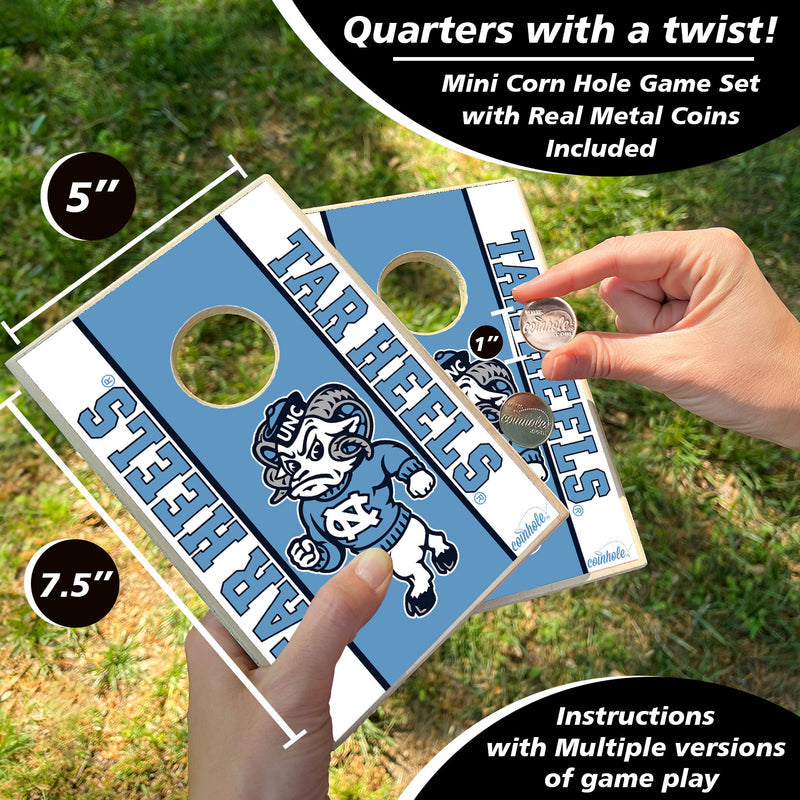 universtiy of north carolina chapel hill ram coinhole game