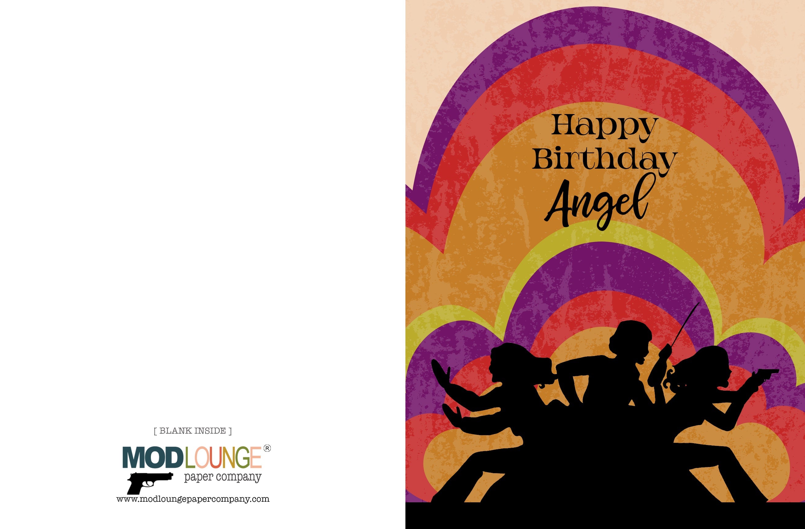 Angels Inspired Pop Icon Happy Birthday Card
