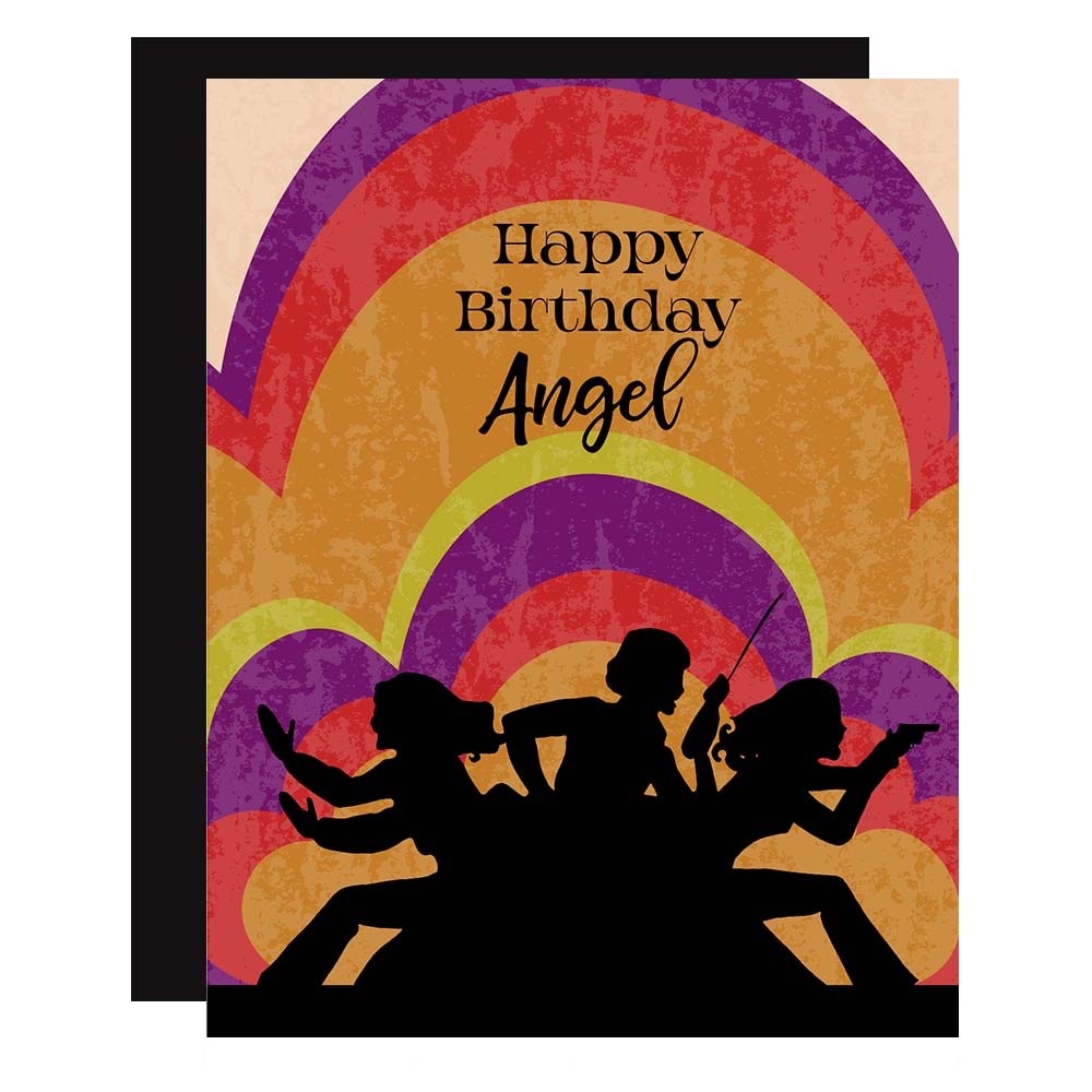 Angels Inspired Pop Icon Happy Birthday Card