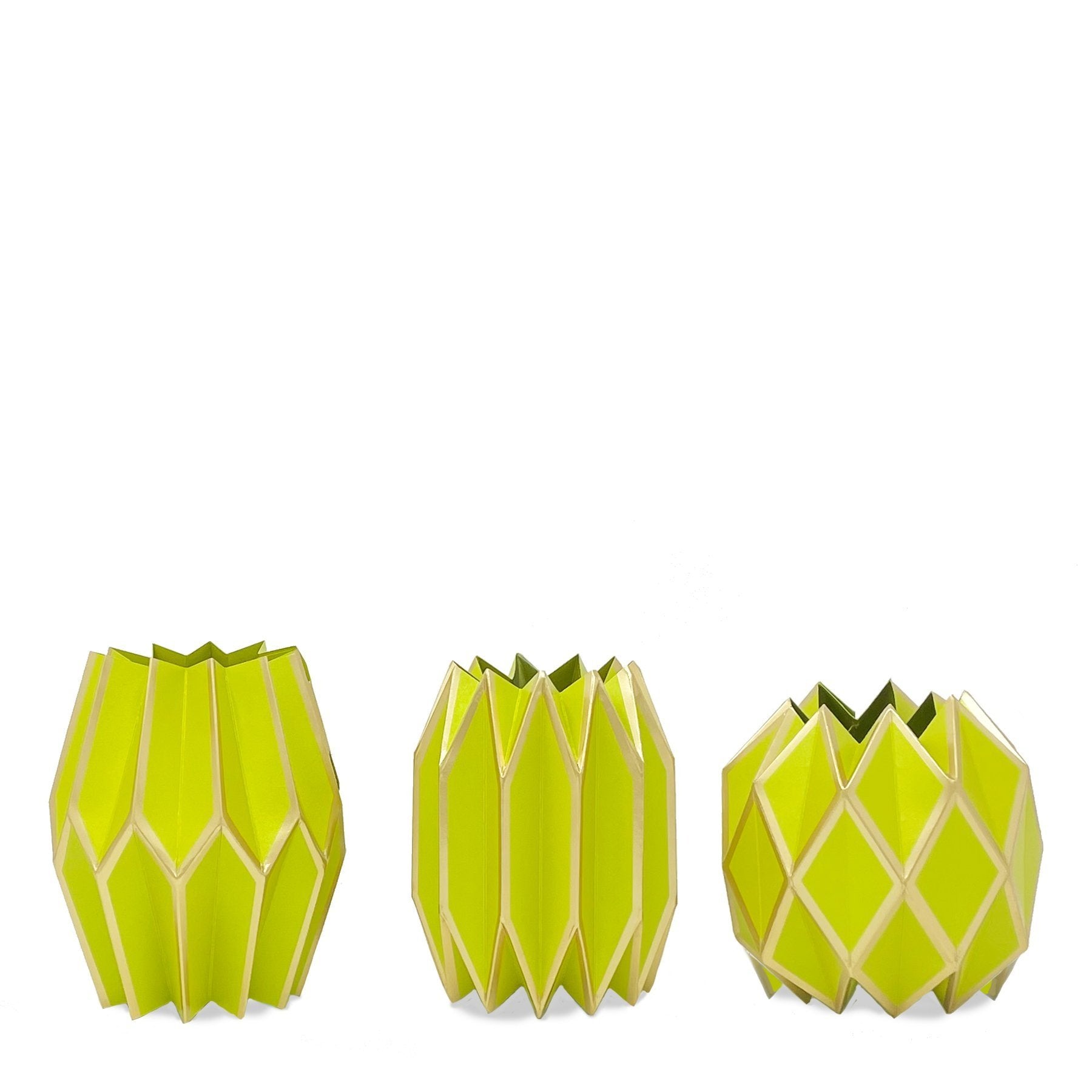 Chartreuse Vase Wrap (set of 3)