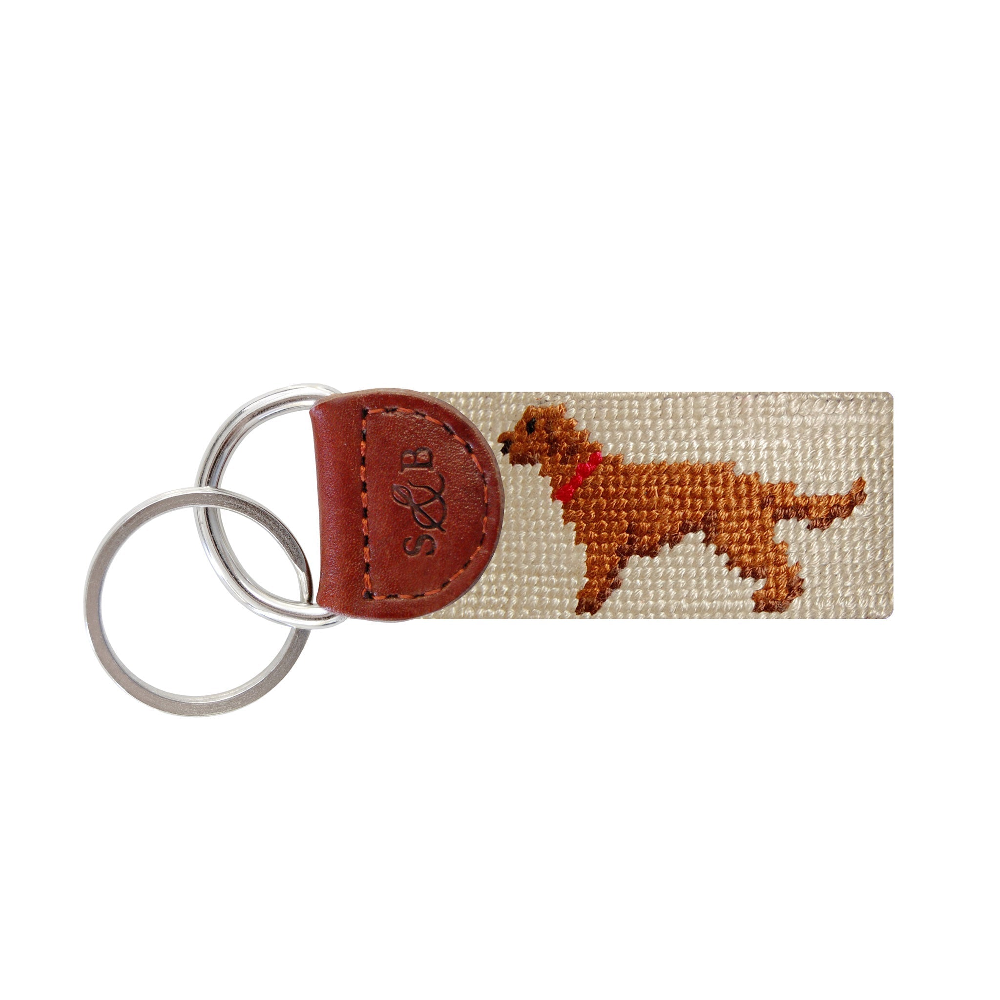 Chocolate Lab Key Fob (Light Khaki)