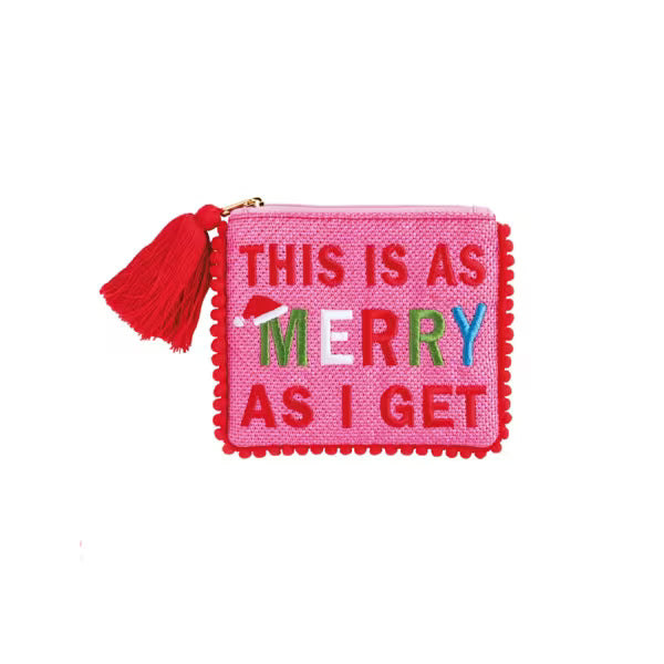 Holiday Pom Pom Case - This is as Merry as I get.