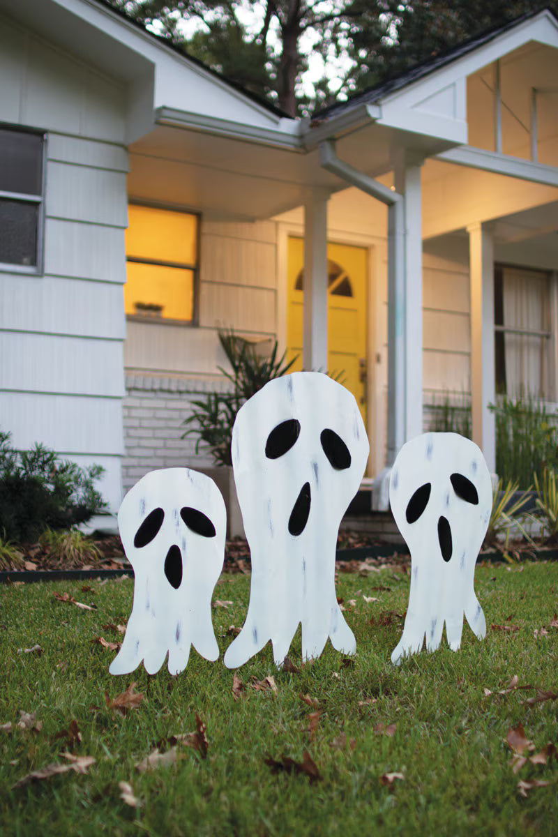 Corrugated "Ghosts" Yard Art - Small