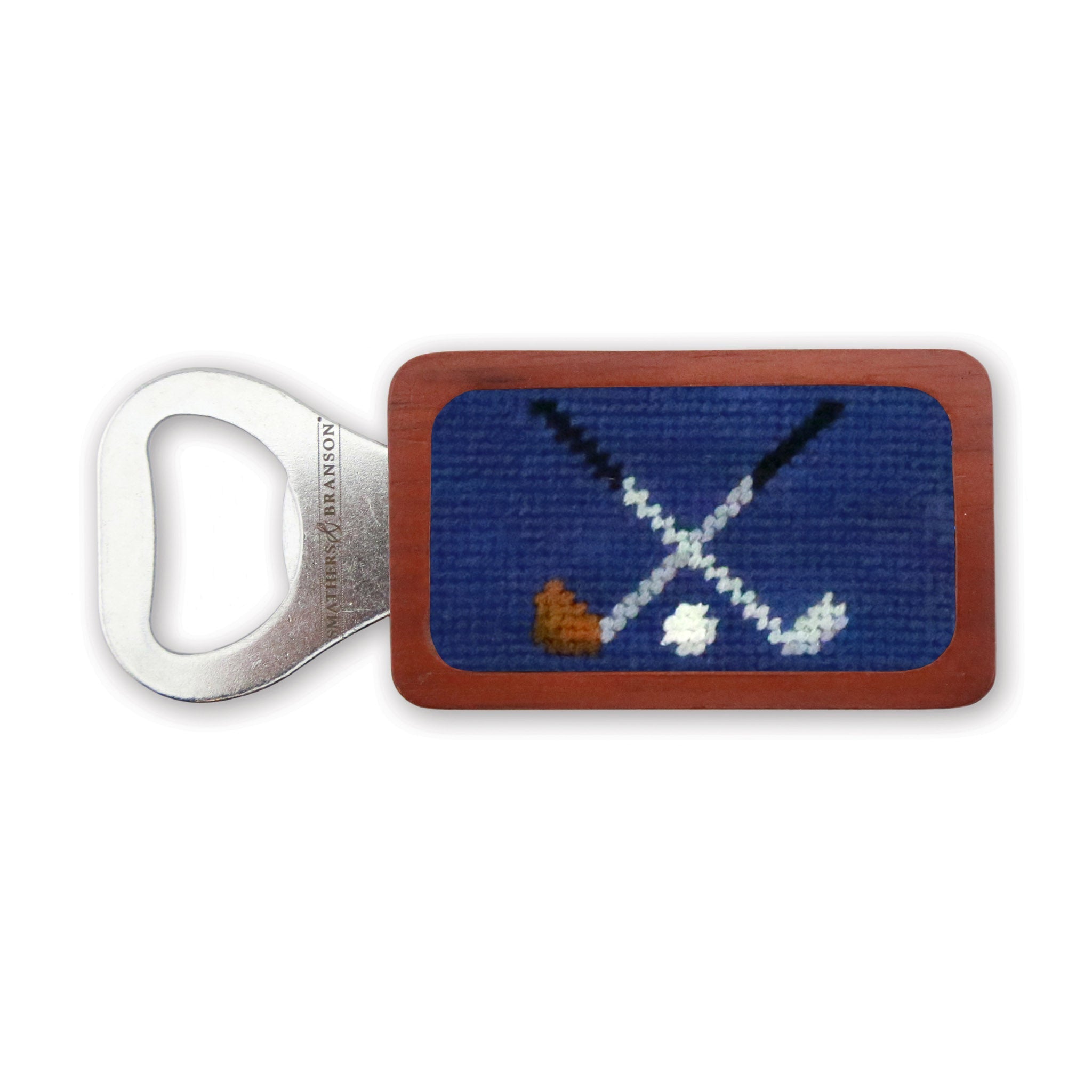 Crossed Clubs Bottle Opener (Classic Navy)