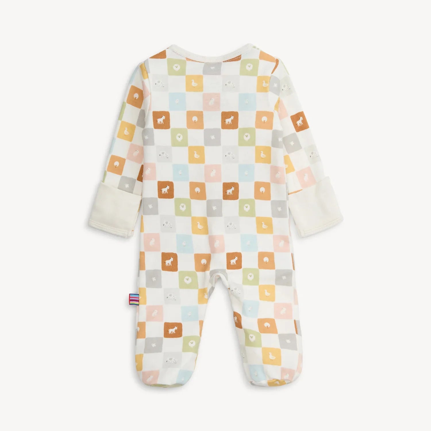 CHECKMATE ORGANIC COTTON FOOTIE-3-6 MOS