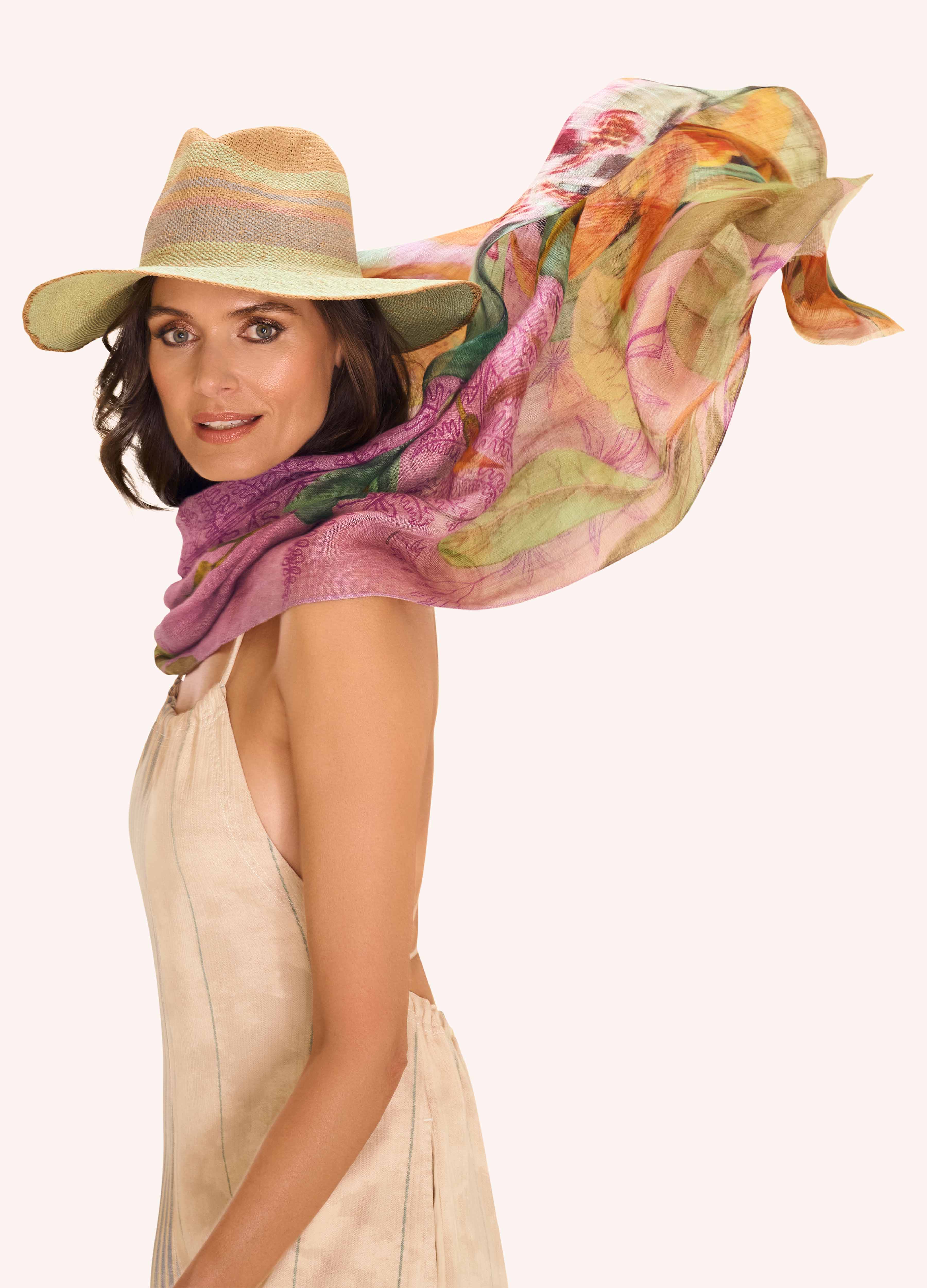 Botany Bliss Scarf - Lavender Tones