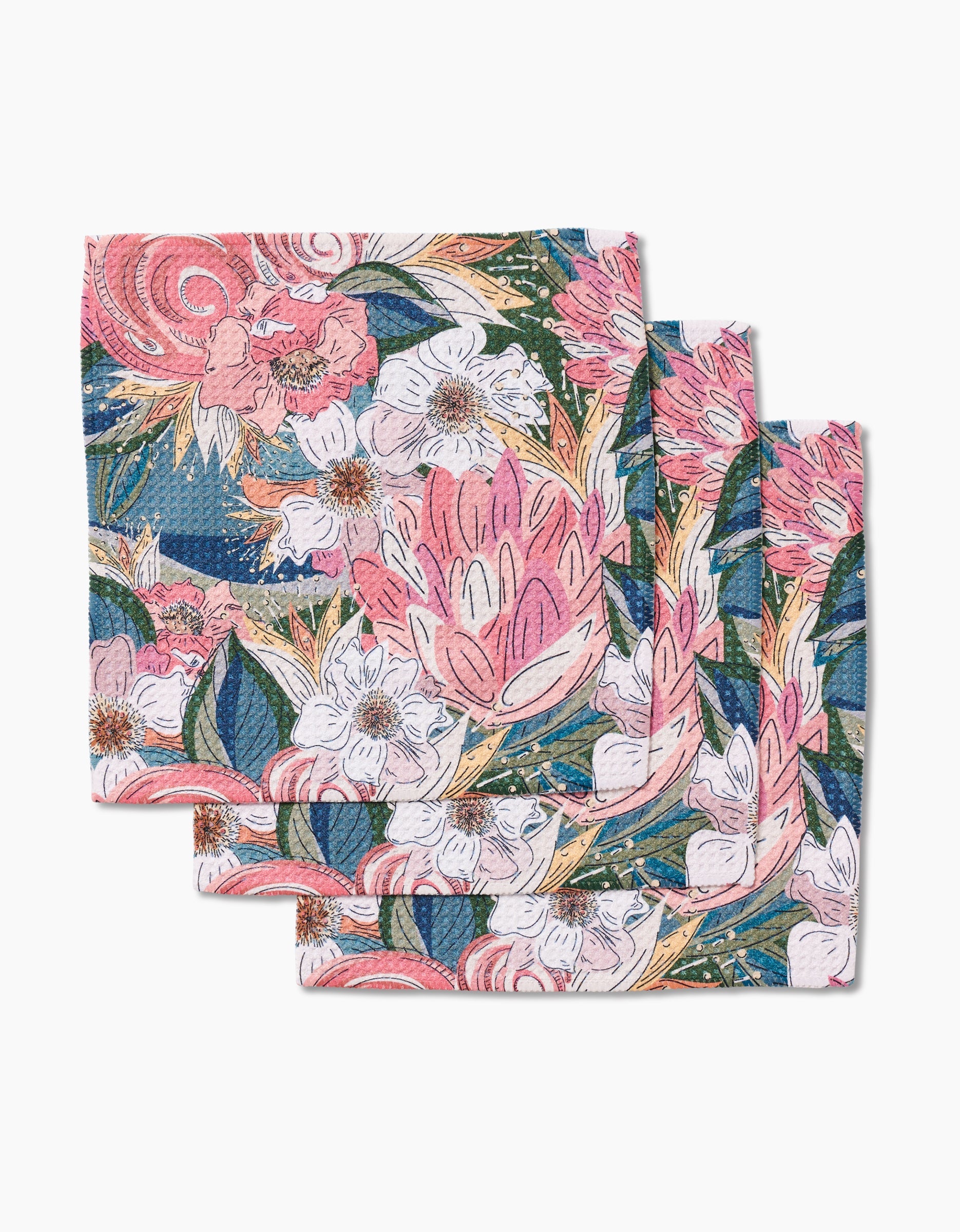 Dish Cloths (set of 3) - Flower Explosion