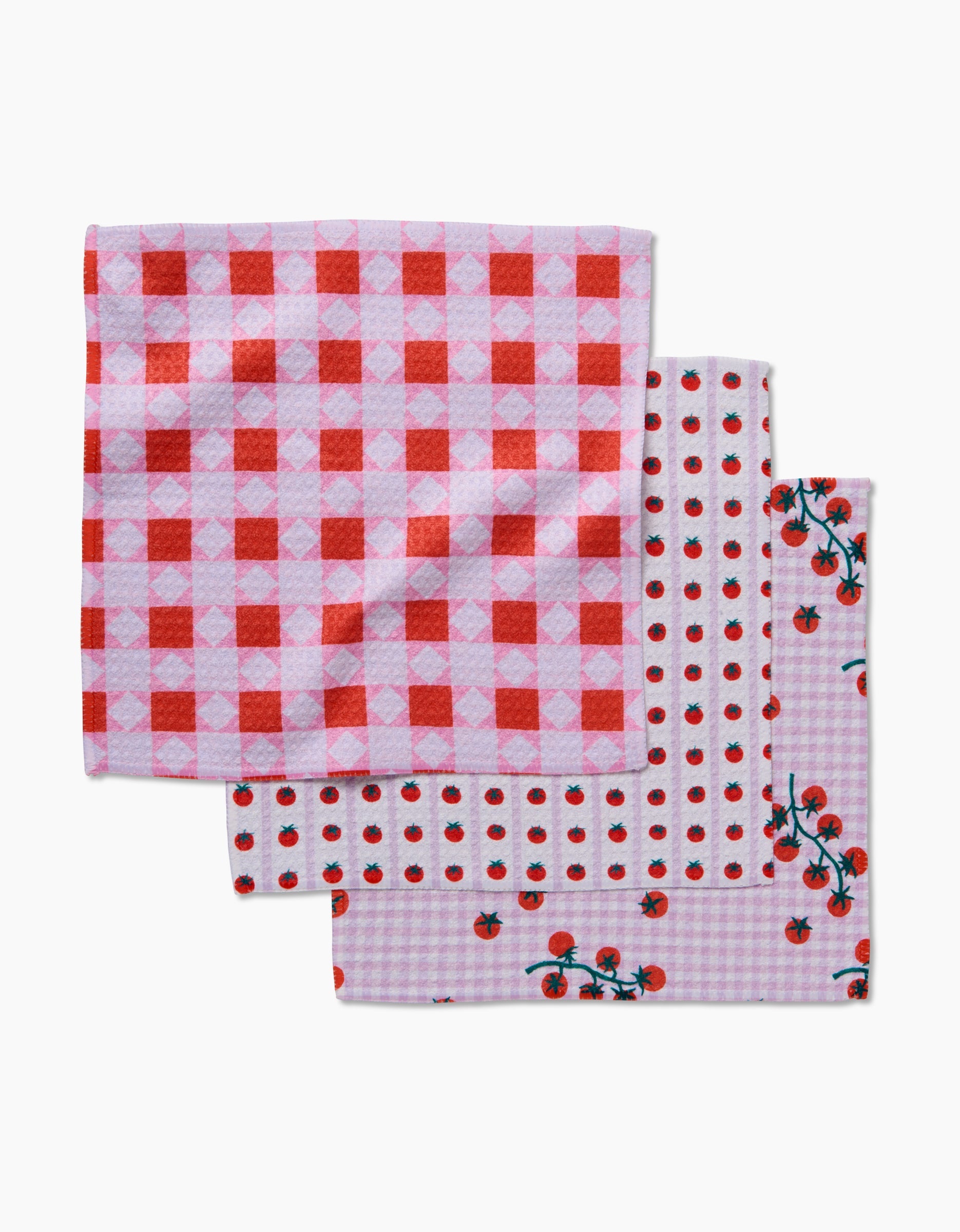 Dish Cloths (set of 3) - Quilt Tomato Harvest