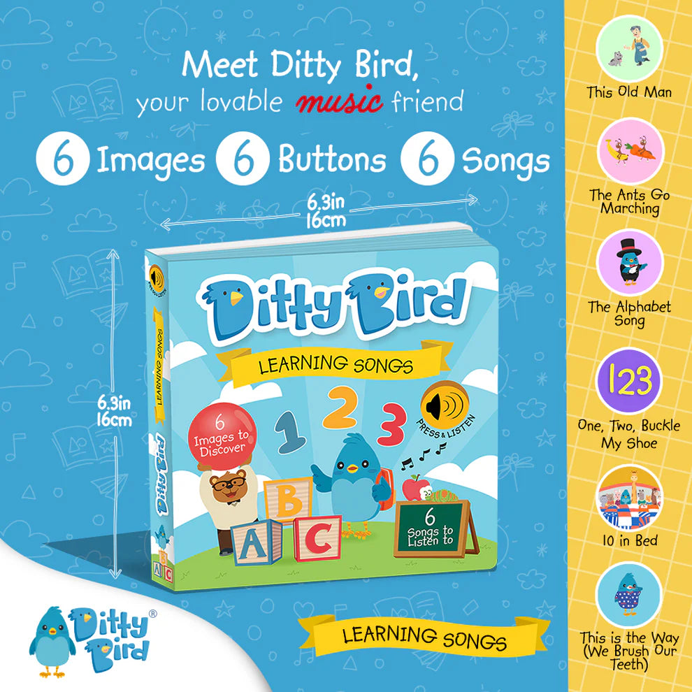 DITTY BIRD-LEARNING SONGS-RECHARGEABLE MUSICAL BOOK