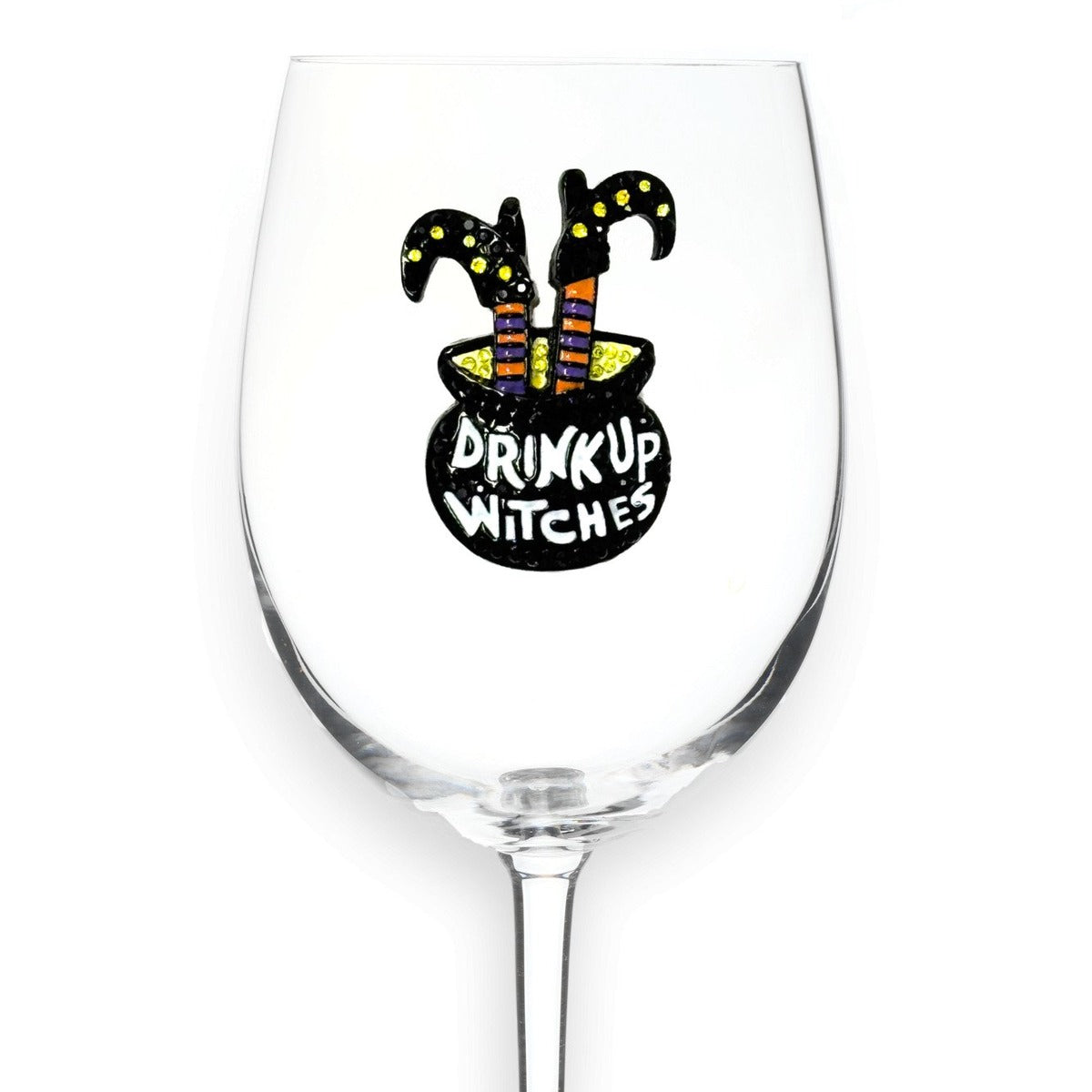 Drink Up Witches Stemless Wine Glass