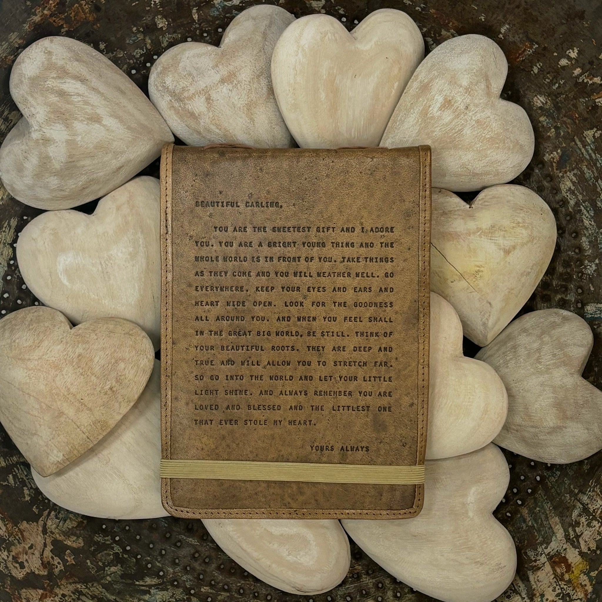 Leather Journal - Letter for Sophie - Beautiful Darling